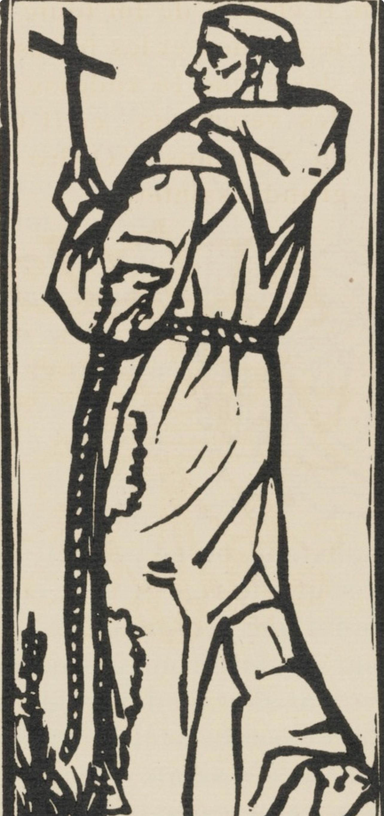 Composizione (Morane, N° 100), Les Petites Fleurs de St. Françoise, Émile Bernard - Print Postimpressionismo di Emile Bernard