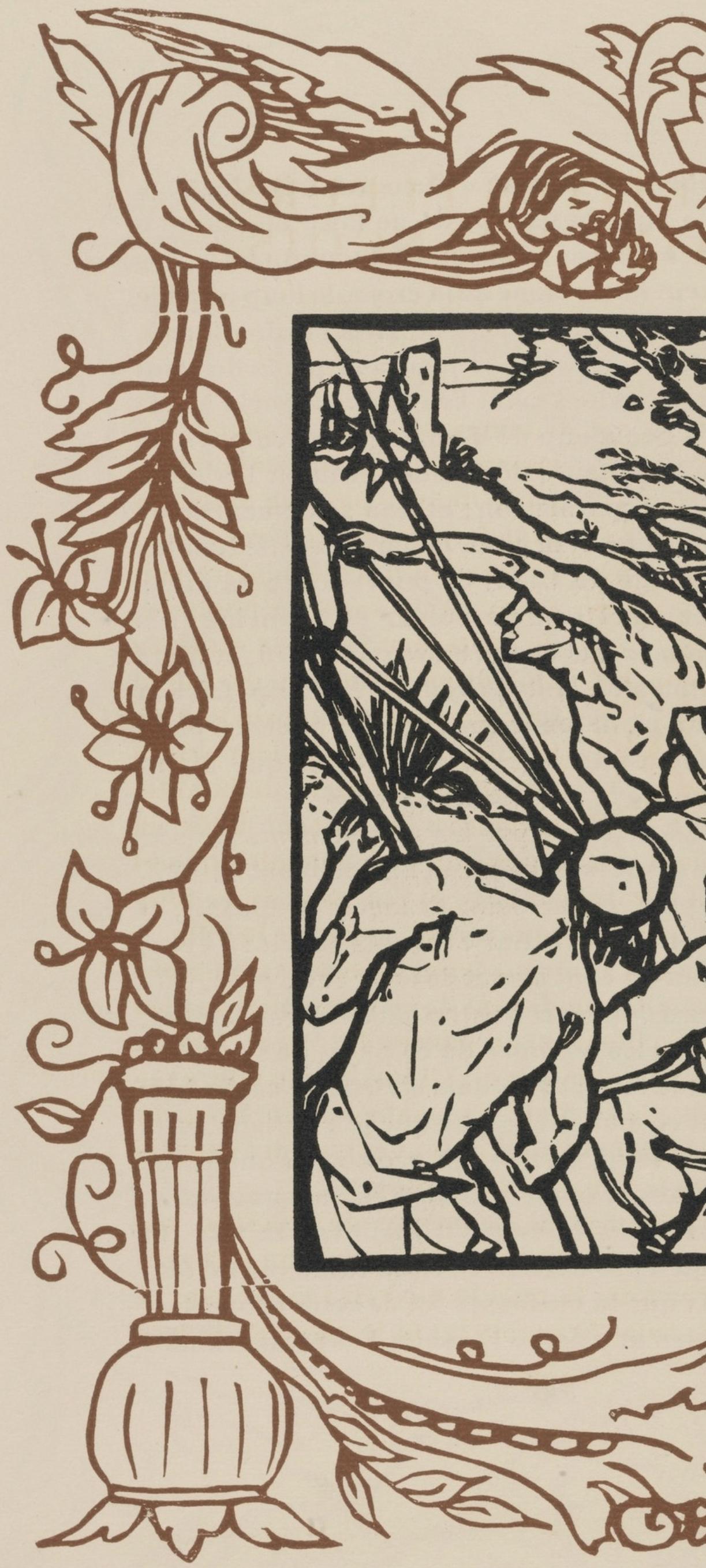 Composition (Morane, N° 100), Les Petites Fleurs de St. Françoise, Émile Bernard - Post-Impressionist Print by Emile Bernard