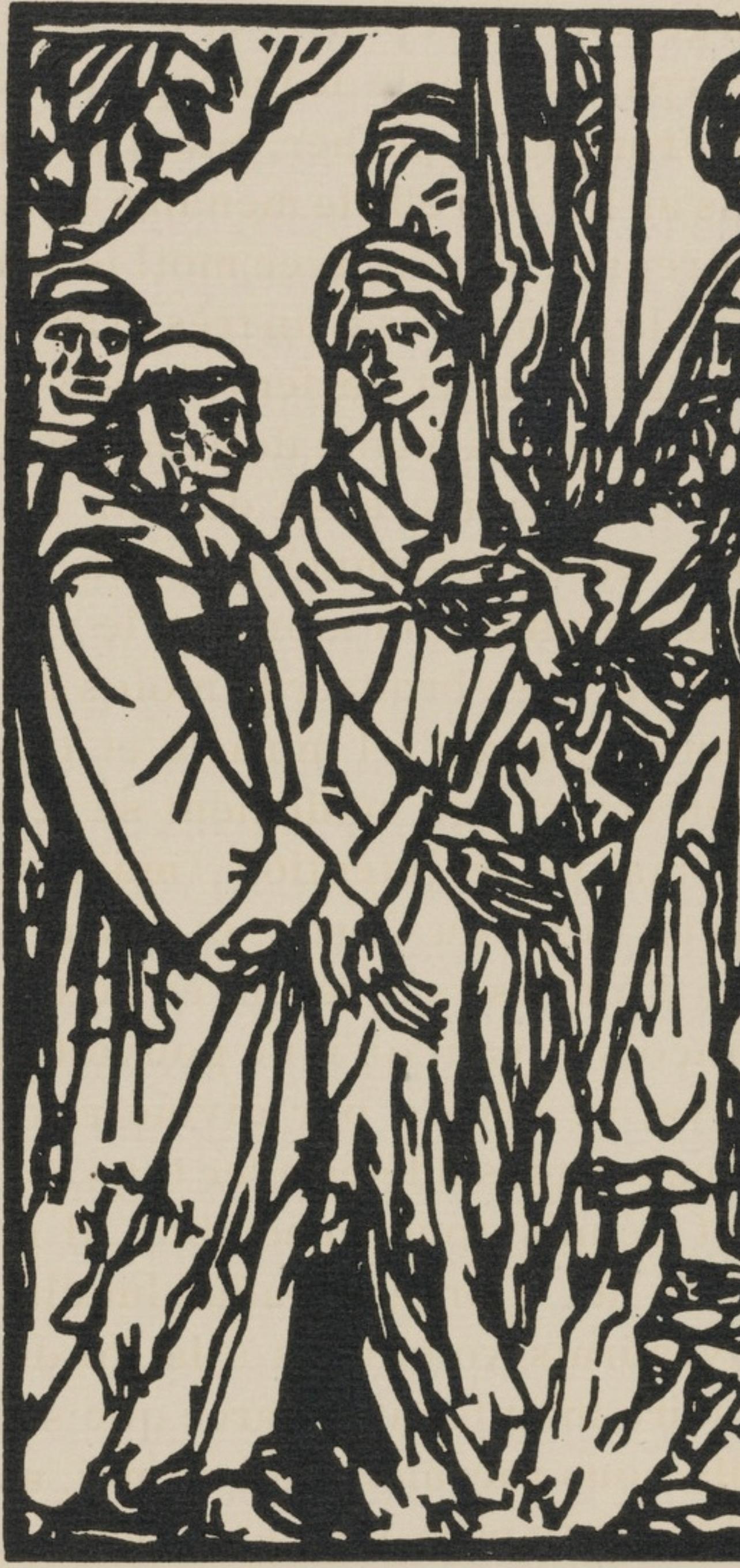 Composition (Morane, N° 100), Les Petites Fleurs de St. Françoise, Émile Bernard - Post-Impressionist Print by Emile Bernard