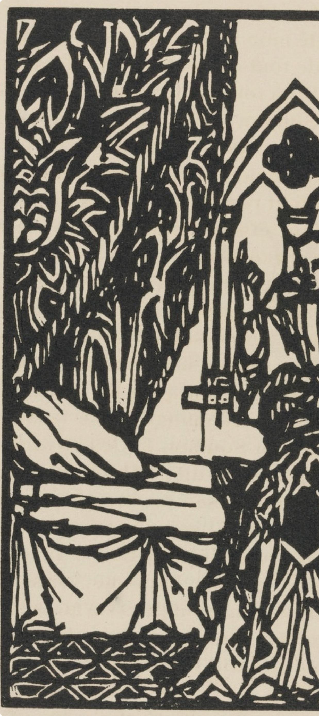 Composition (Morane, N° 100), Les Petites Fleurs de St. Françoise, Émile Bernard - Post-Impressionist Print by Emile Bernard
