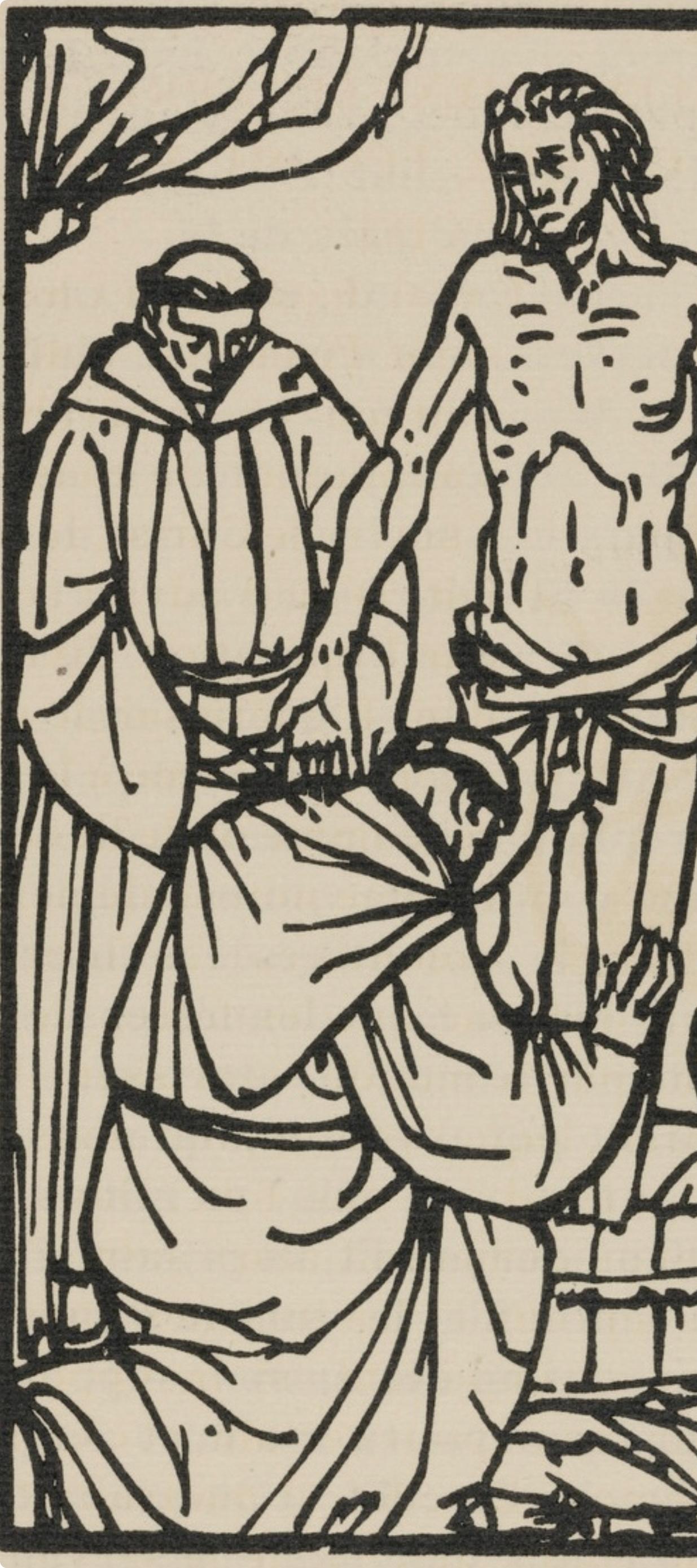Composition (Morane, N° 100), Les Petites Fleurs de St. Françoise, Émile Bernard - Post-Impressionist Print by Emile Bernard