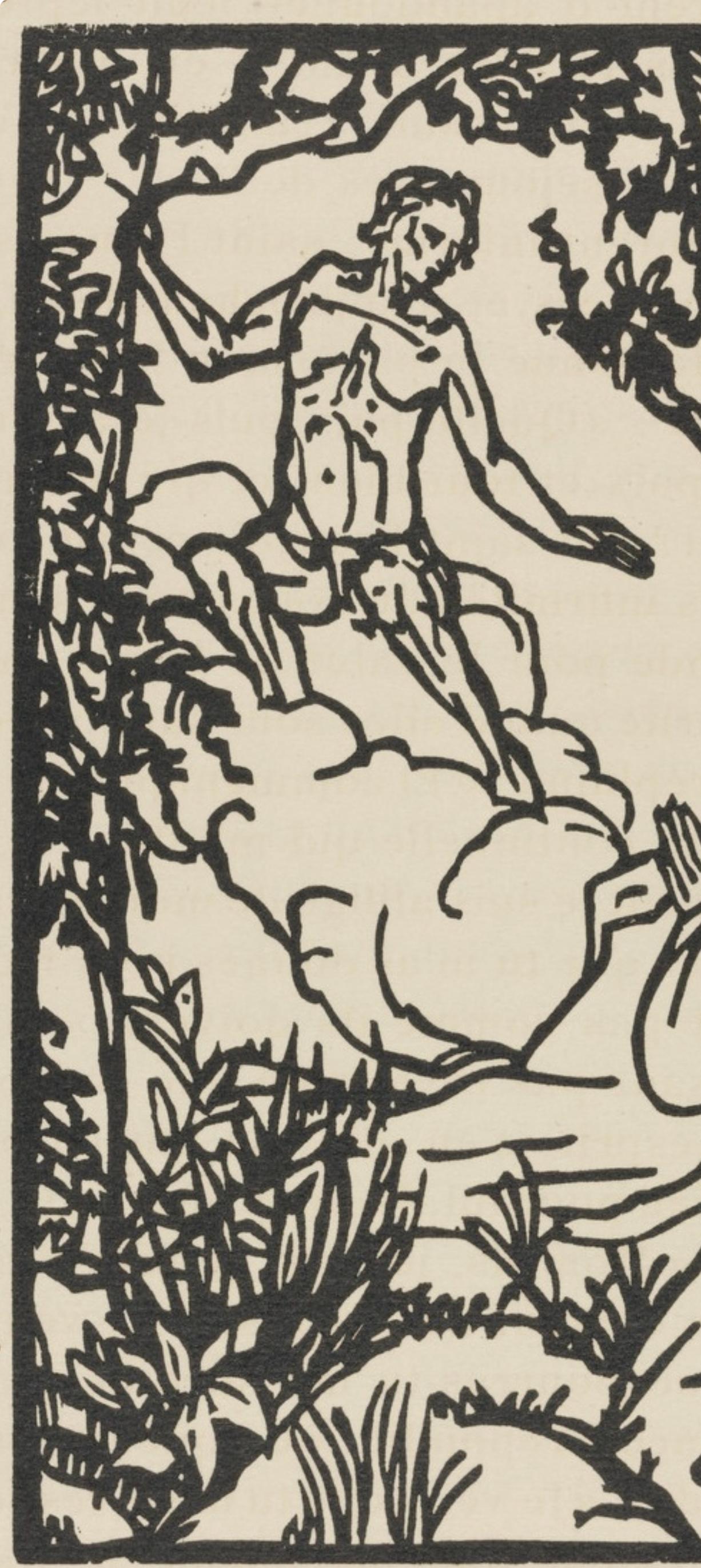 Composition (Morane, N° 100), Les Petites Fleurs de St. Françoise, Émile Bernard - Post-Impressionist Print by Emile Bernard