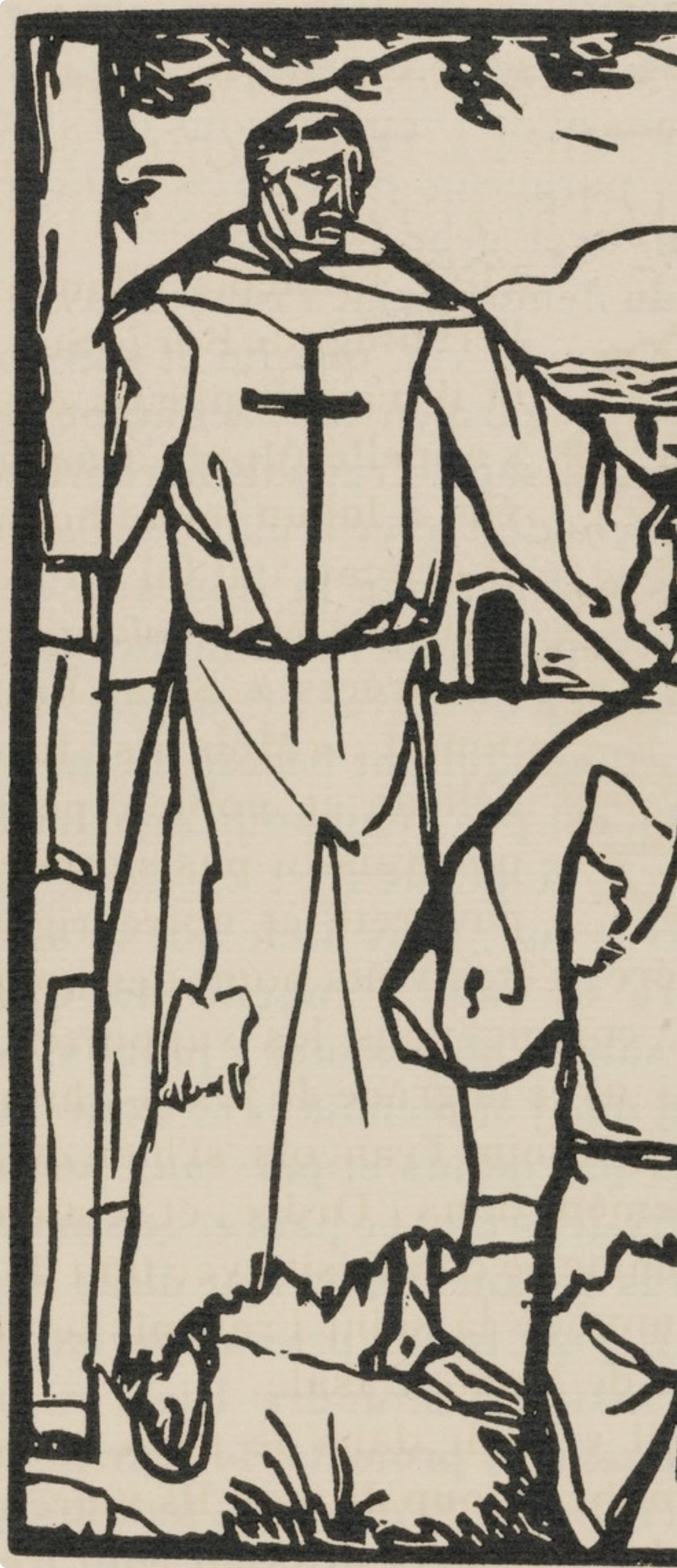 Composition (Morane, N° 100), Les Petites Fleurs de St. Françoise, Émile Bernard - Post-Impressionist Print by Emile Bernard