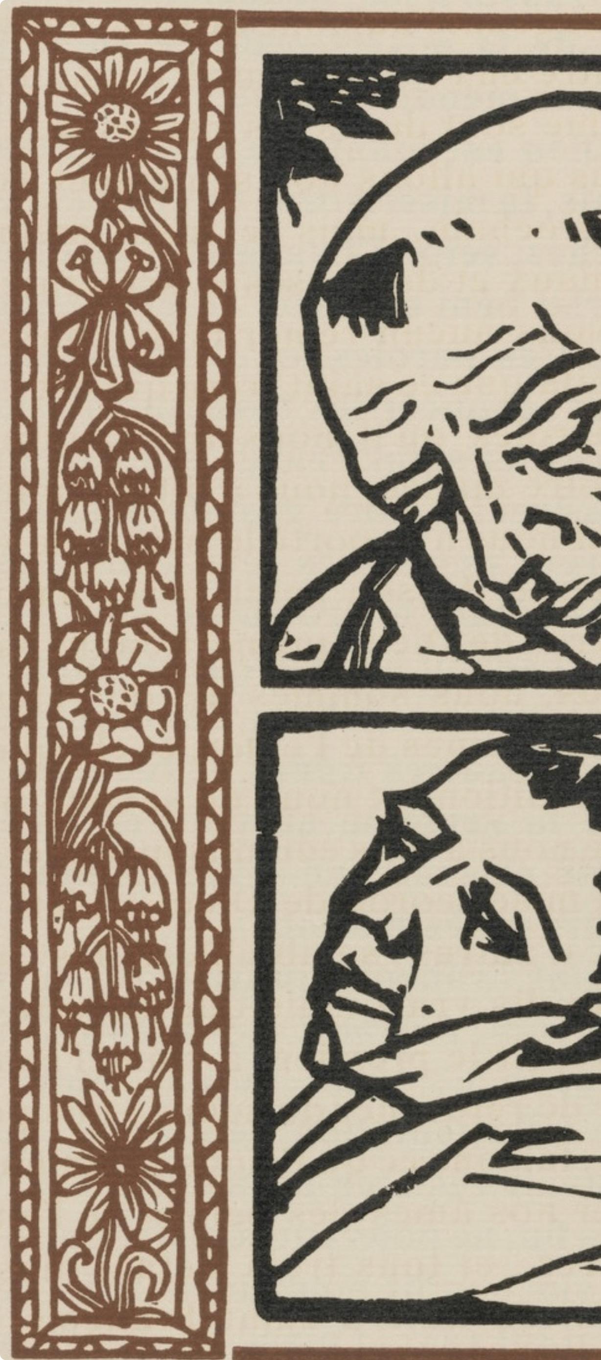Composition (Morane, N° 100), Les Petites Fleurs de St. Françoise, Émile Bernard - Post-Impressionist Print by Emile Bernard