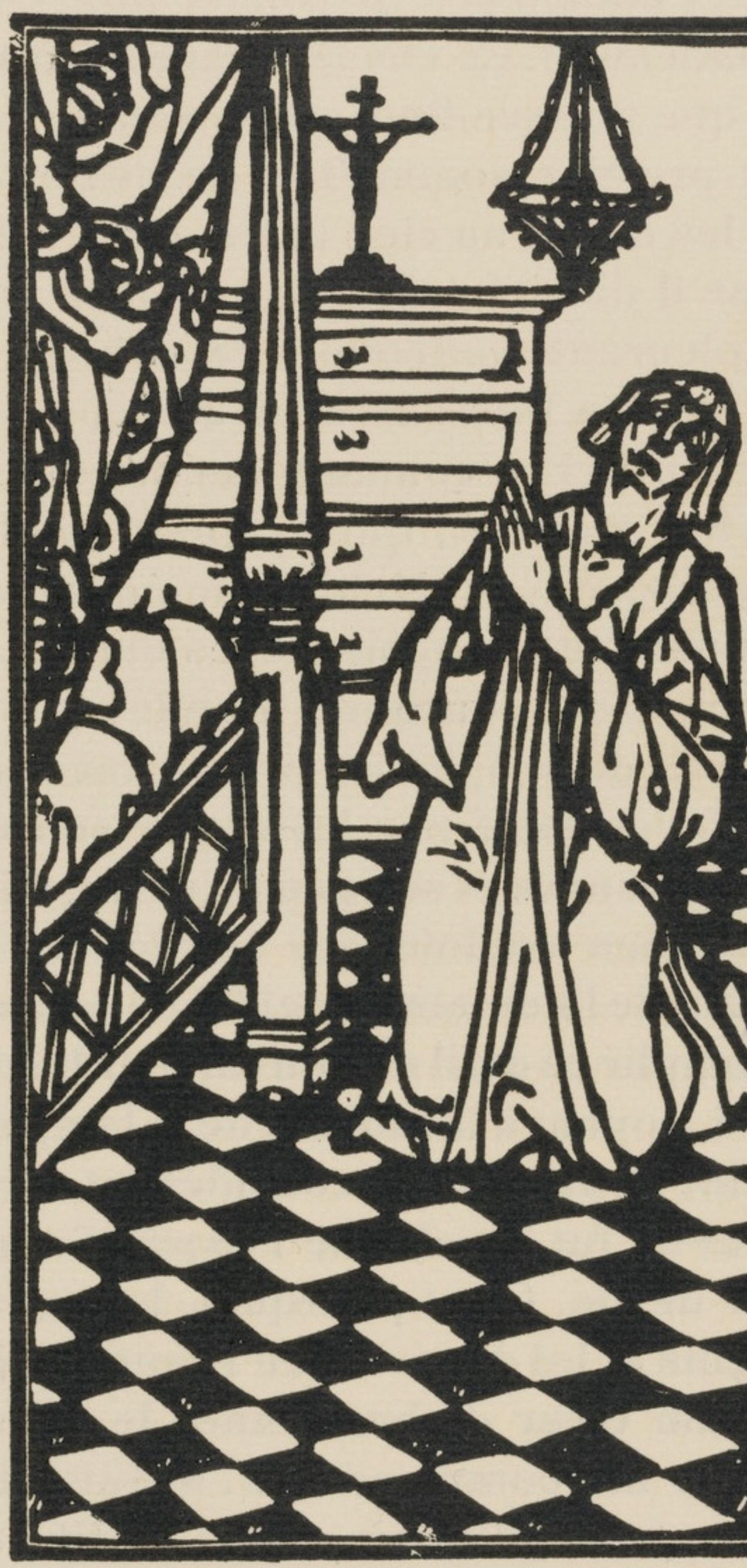 Composition (Morane, N° 100), Les Petites Fleurs de St. Françoise, Émile Bernard - Post-Impressionist Print by Emile Bernard