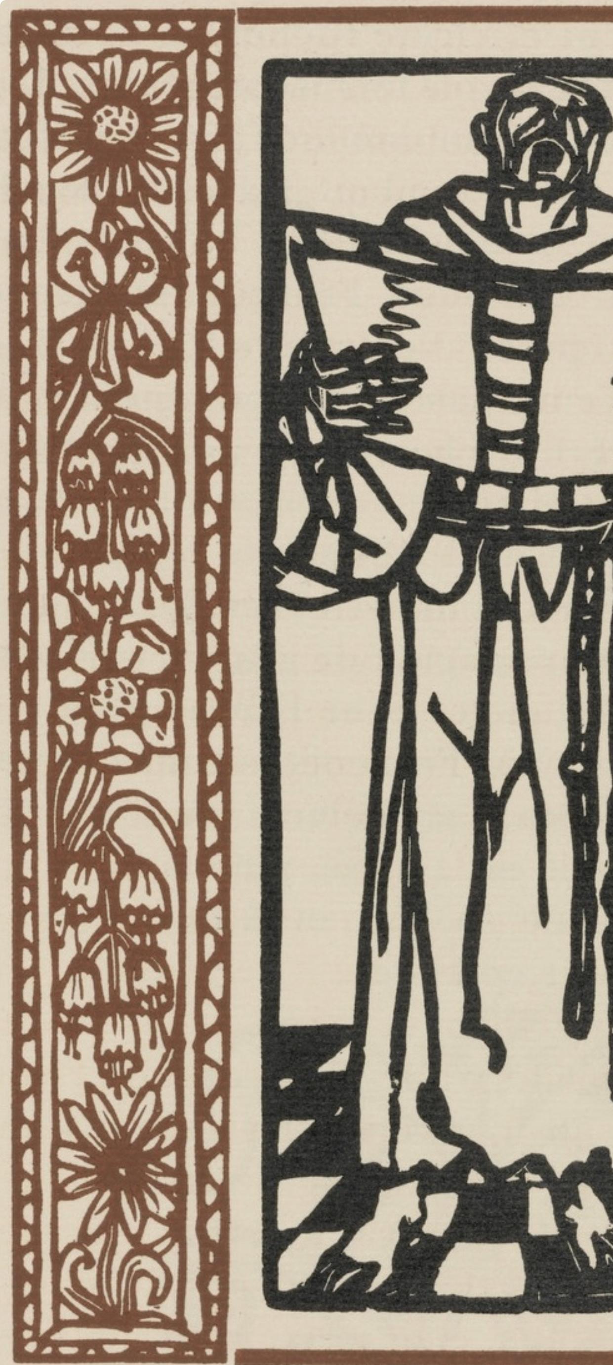 Composition (Morane, N° 100), Les Petites Fleurs de St. Françoise, Émile Bernard - Post-Impressionist Print by Emile Bernard