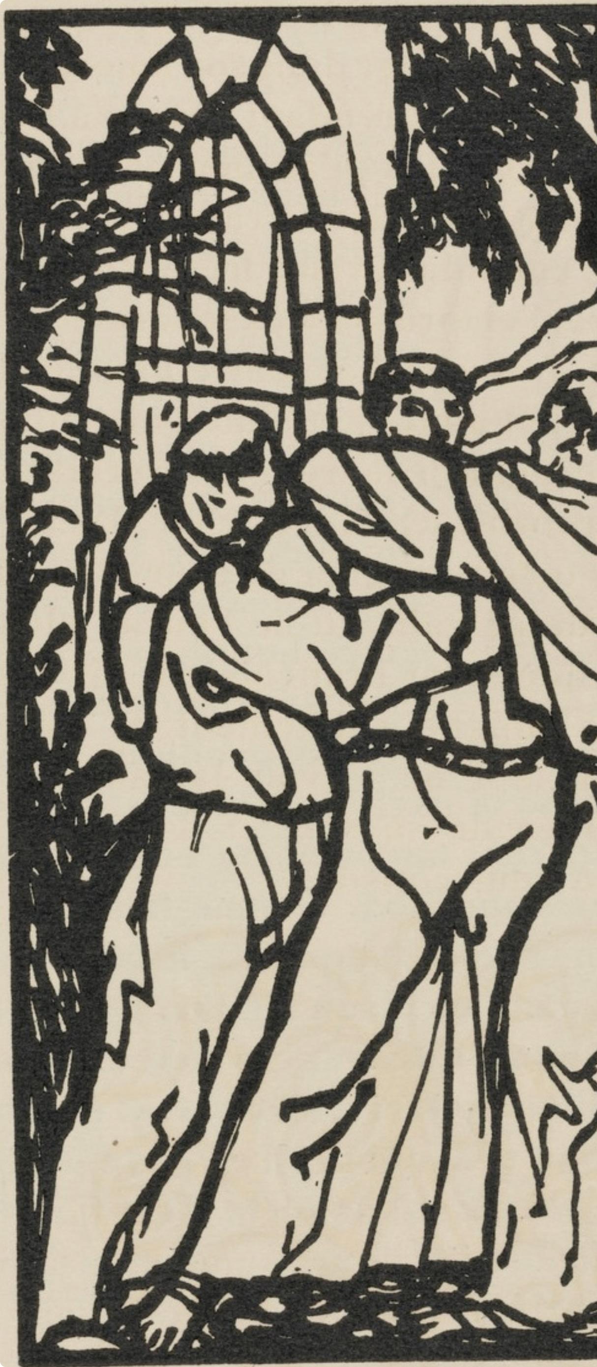 Composition (Morane, N° 100), Les Petites Fleurs de St. Françoise, Émile Bernard - Post-Impressionist Print by Emile Bernard