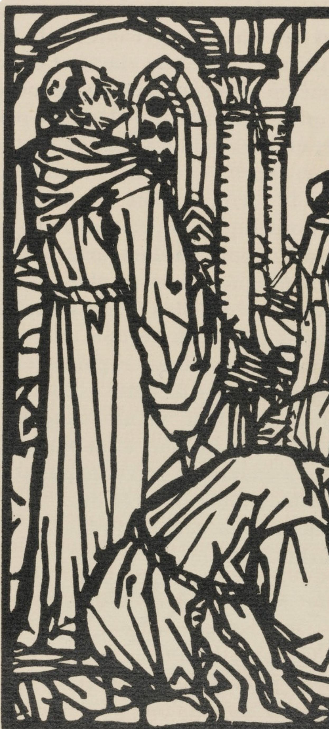 Composition (Morane, N° 100), Les Petites Fleurs de St. Françoise, Émile Bernard - Post-Impressionist Print by Emile Bernard