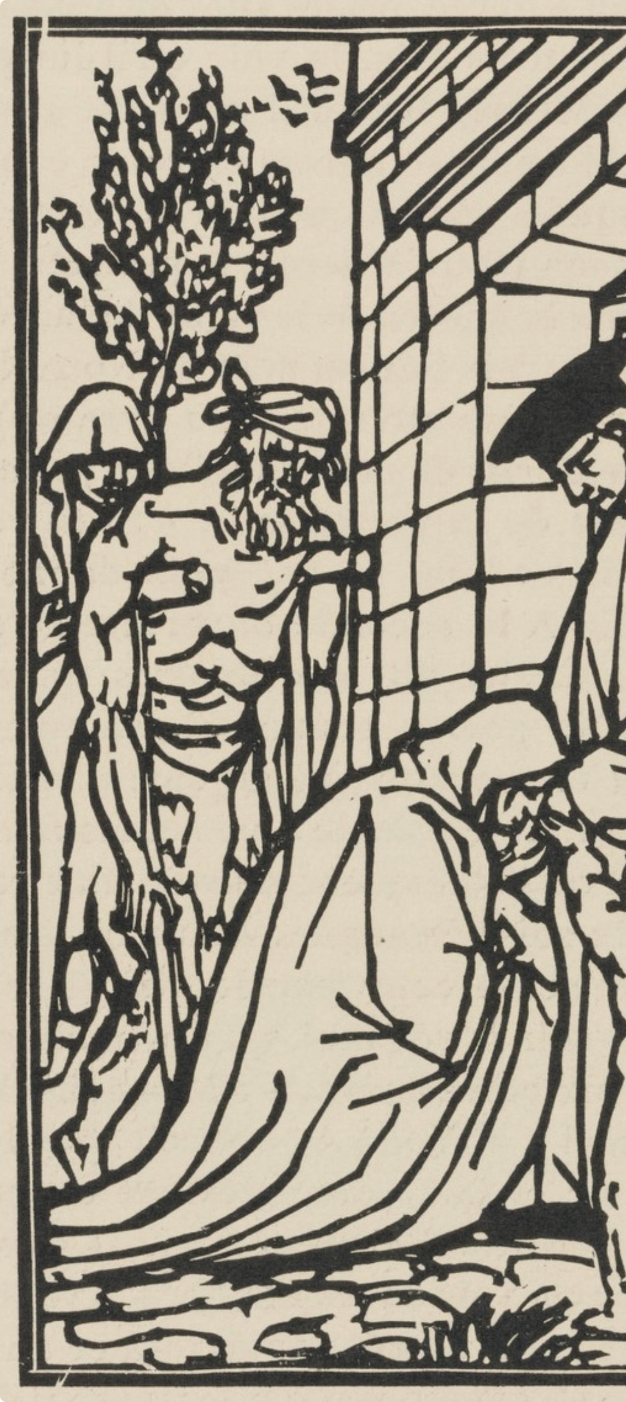 Composition (Morane, N° 100), Les Petites Fleurs de St. Françoise, Émile Bernard - Post-Impressionist Print by Emile Bernard