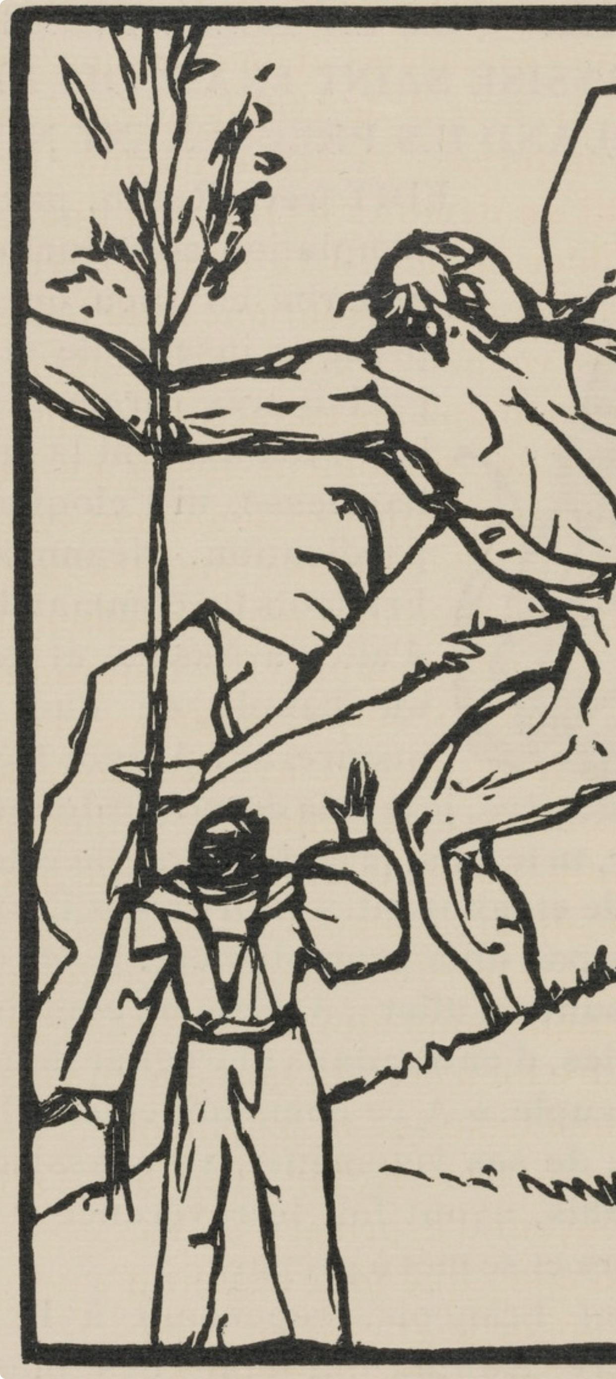 Composition (Morane, N° 100), Les Petites Fleurs de St. Françoise, Émile Bernard - Post-Impressionist Print by Emile Bernard