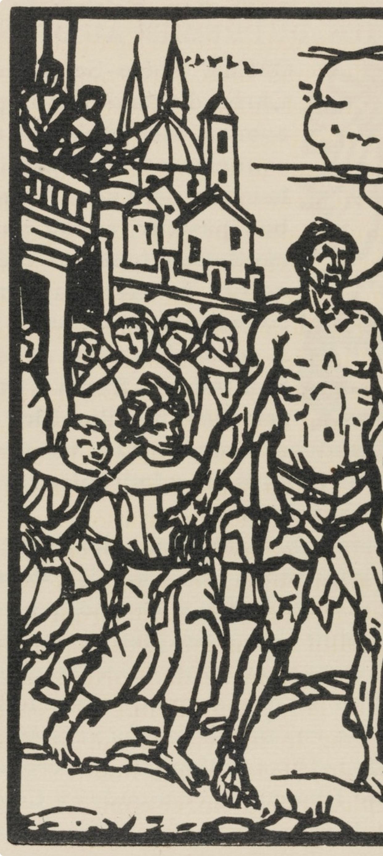Composition (Morane, N° 100), Les Petites Fleurs de St. Françoise, Émile Bernard - Post-Impressionist Print by Emile Bernard