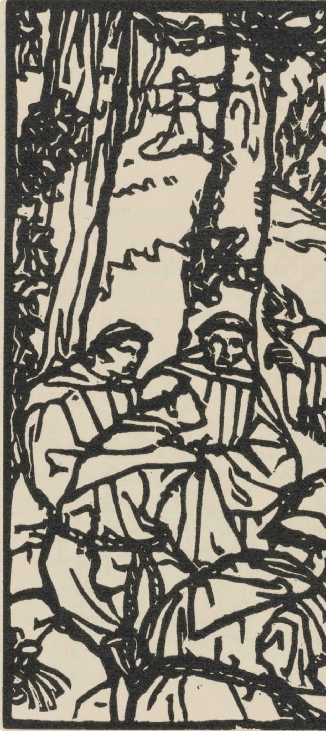 Composition (Morane, N° 100), Les Petites Fleurs de St. Françoise, Émile Bernard - Post-Impressionist Print by Emile Bernard