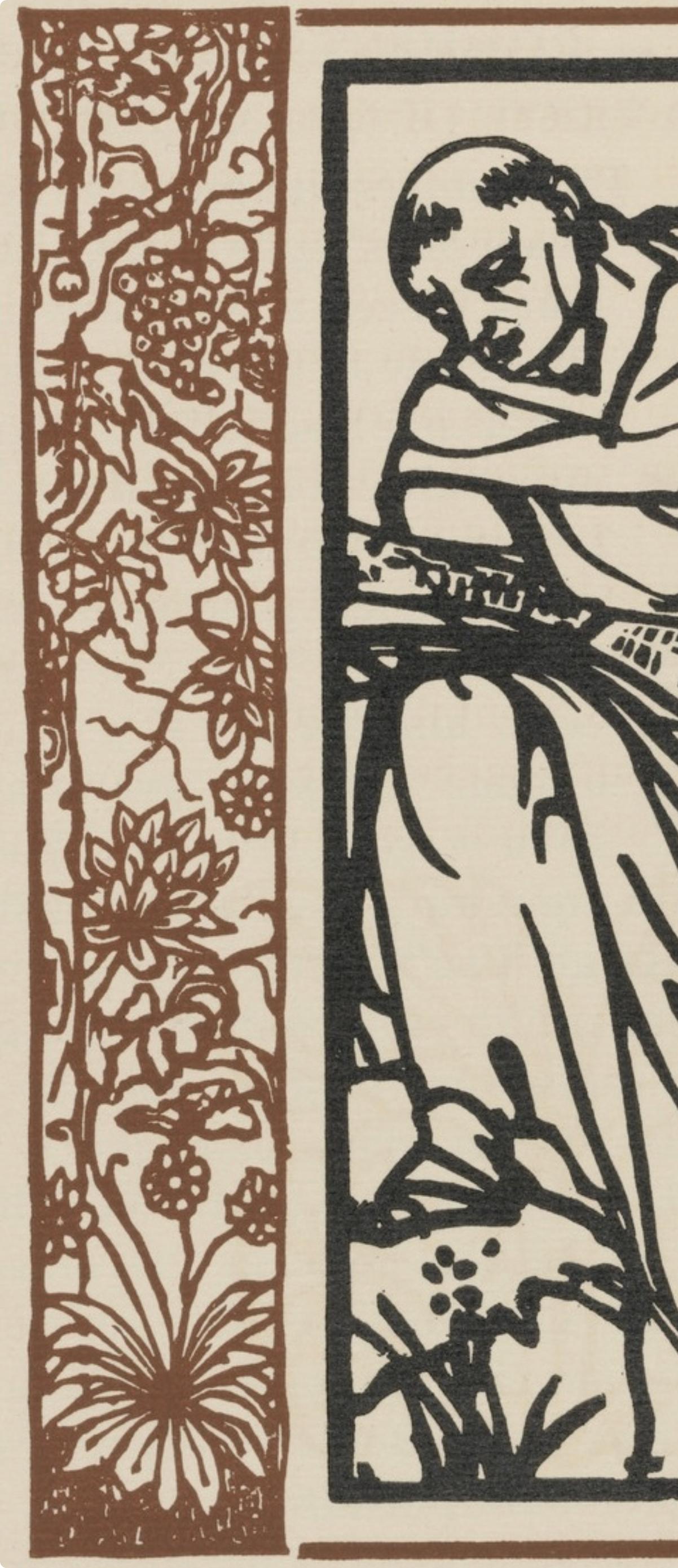 Composition (Morane, N° 100), Les Petites Fleurs de St. Françoise, Émile Bernard - Post-Impressionist Print by Emile Bernard