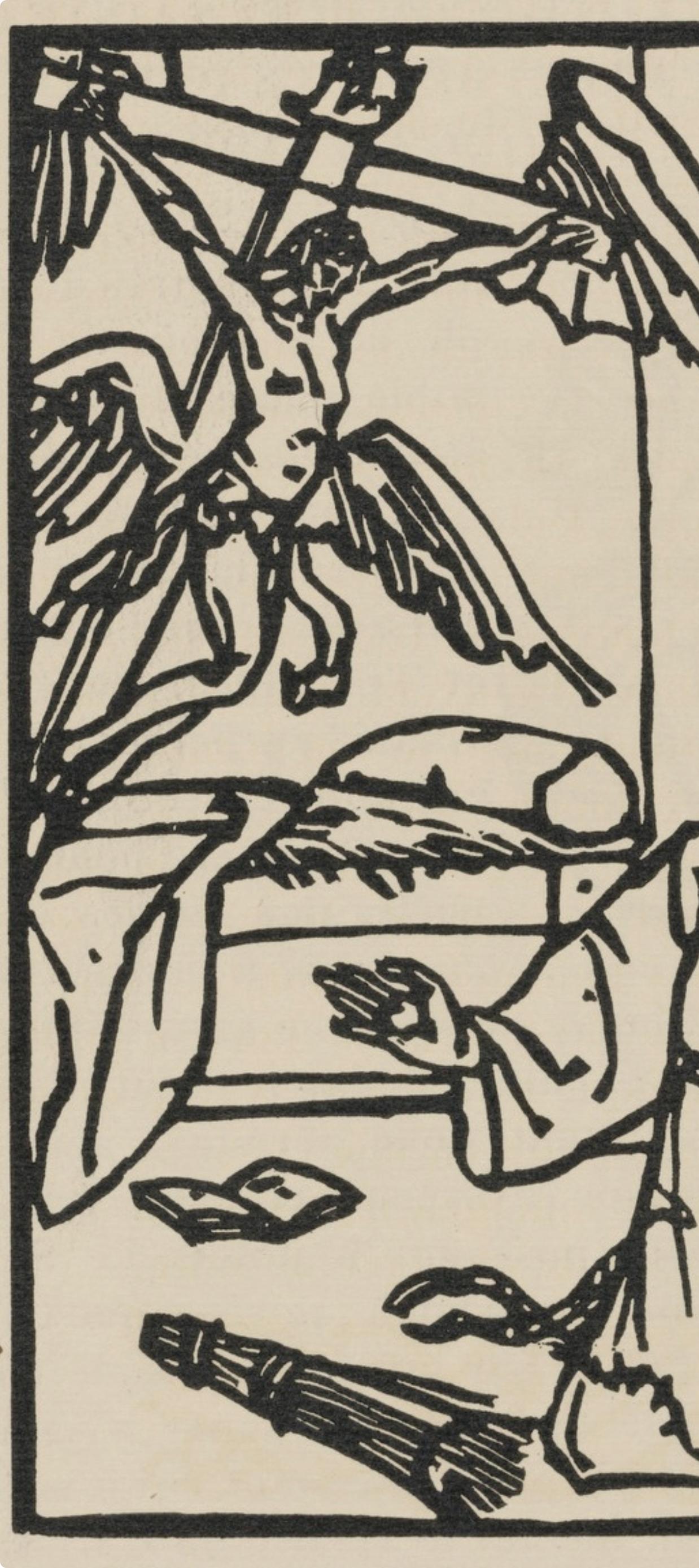 Komposition (Morane, N° 100), Les Petites Fleurs de St. Françoise, Émile Bernard (Post-Impressionismus), Print, von Emile Bernard