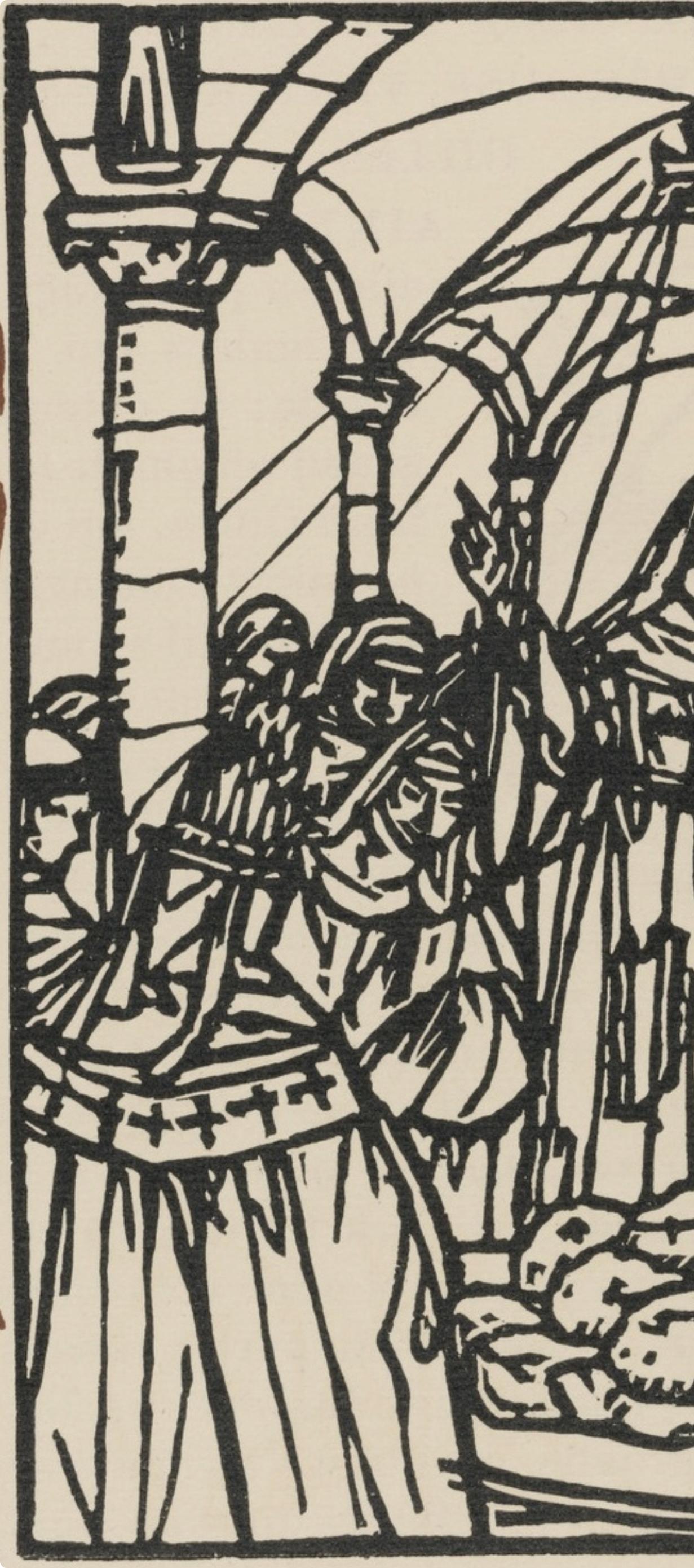 Composition (Morane, N° 100), Les Petites Fleurs de St. Françoise, Émile Bernard - Post-Impressionist Print by Emile Bernard