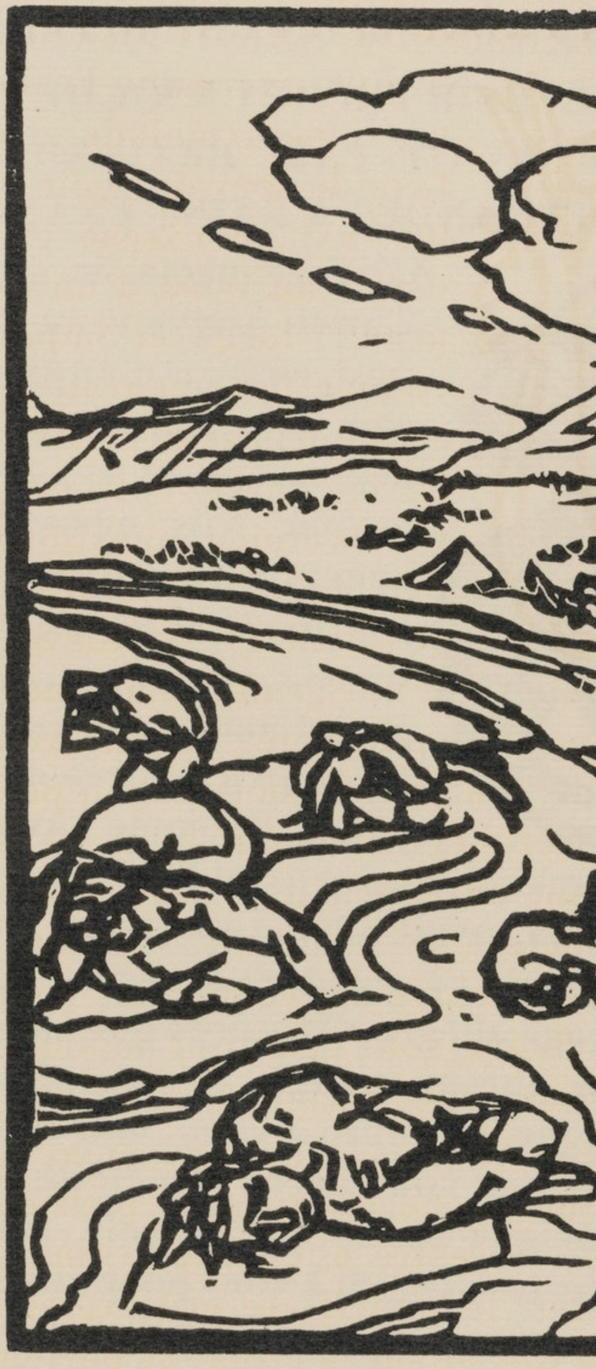 Composition (Morane, N° 100), Les Petites Fleurs de St. Françoise, Émile Bernard - Post-Impressionist Print by Emile Bernard