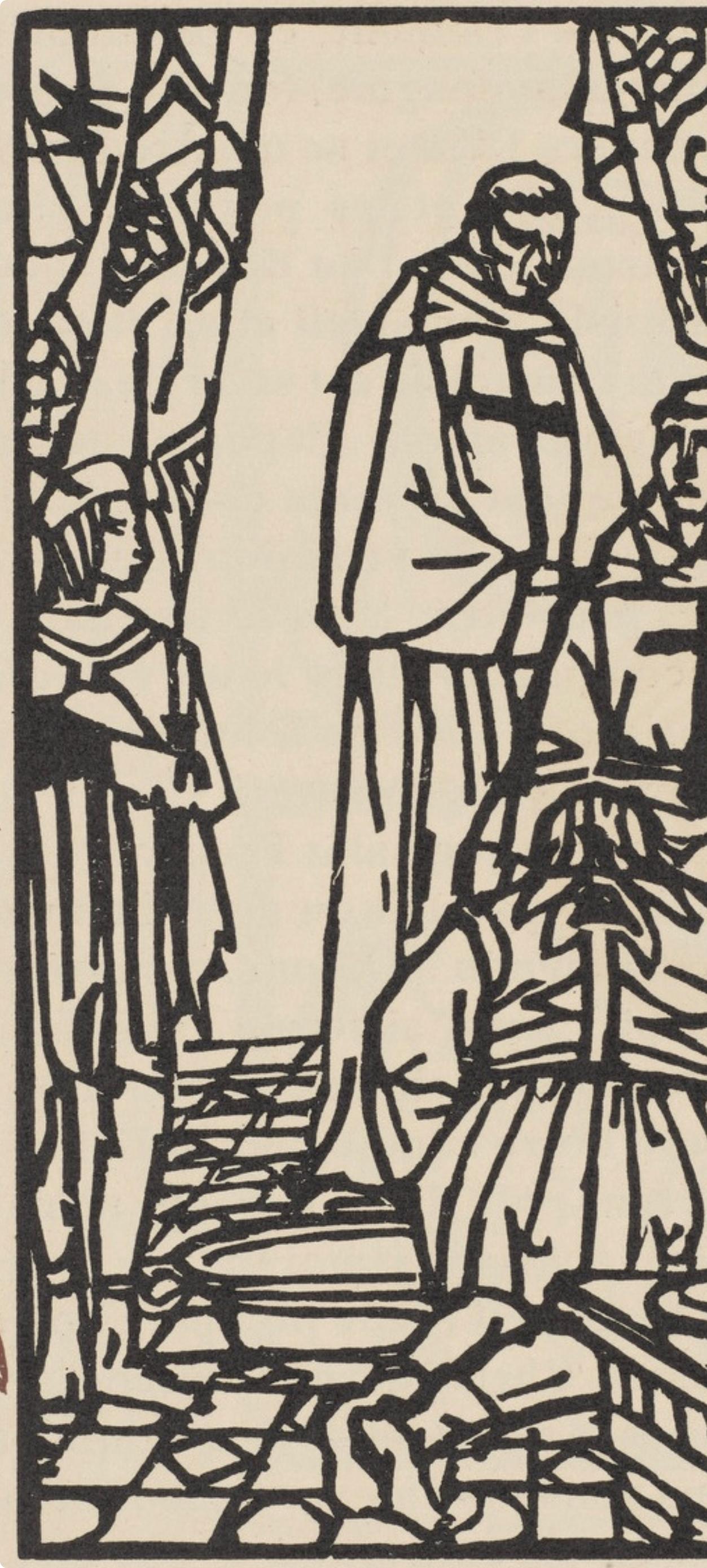 Composition (Morane, N° 100), Les Petites Fleurs de St. Françoise, Émile Bernard - Post-Impressionist Print by Emile Bernard