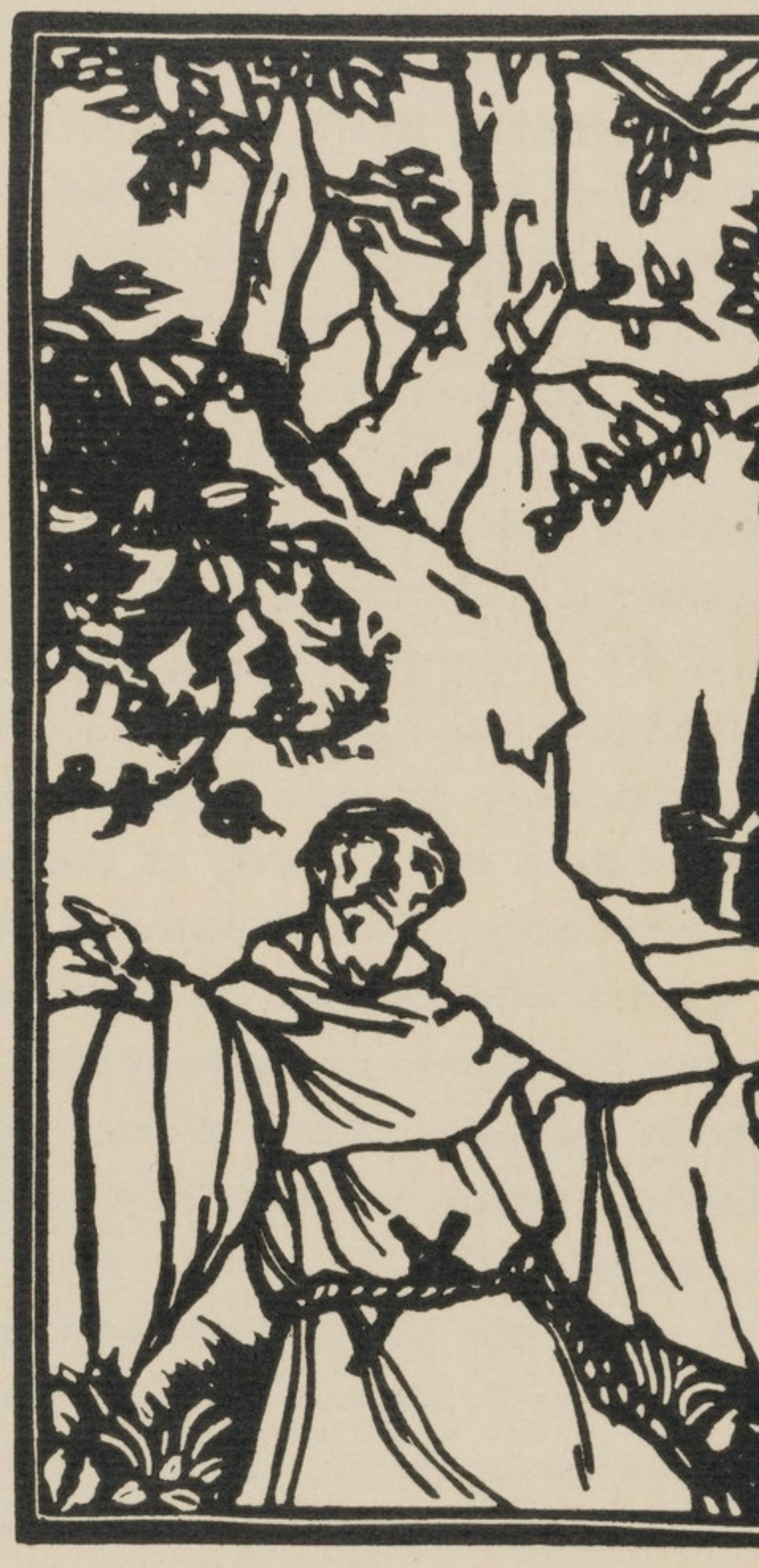 Composition (Morane, N° 100), Les Petites Fleurs de St. Françoise, Émile Bernard - Post-Impressionist Print by Emile Bernard