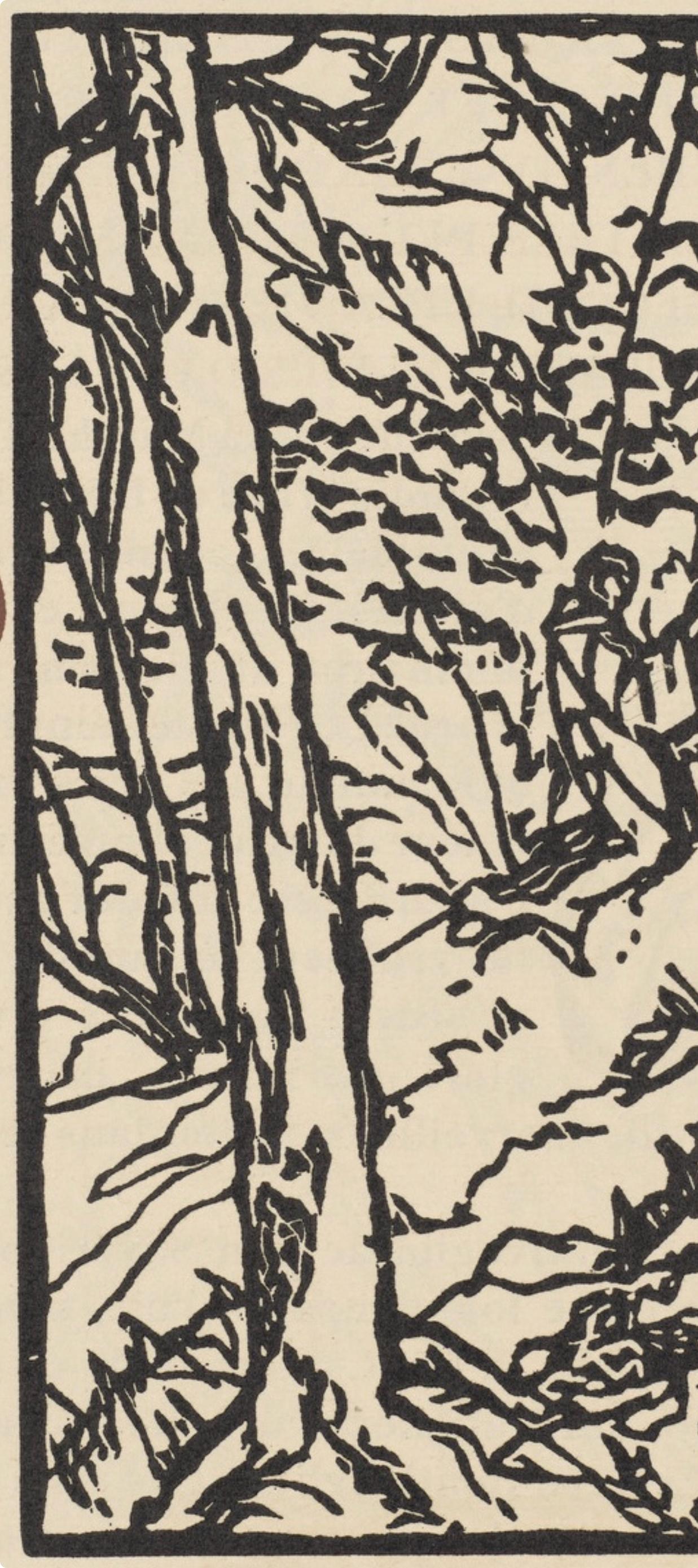 Komposition (Morane, N° 100), Les Petites Fleurs de St. Françoise, Émile Bernard (Post-Impressionismus), Print, von Emile Bernard