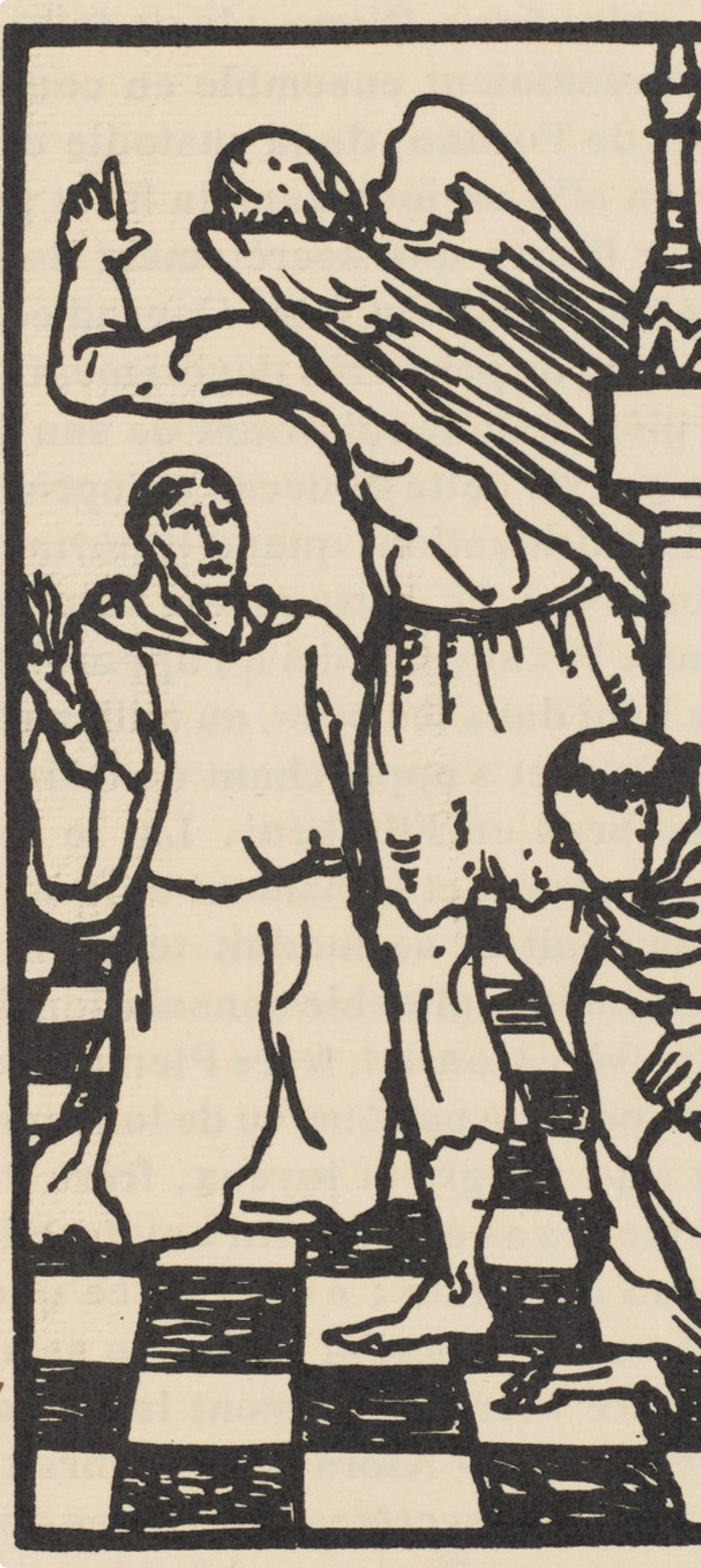 Composition (Morane, N° 100), Les Petites Fleurs de St. Françoise, Émile Bernard - Post-Impressionist Print by Emile Bernard