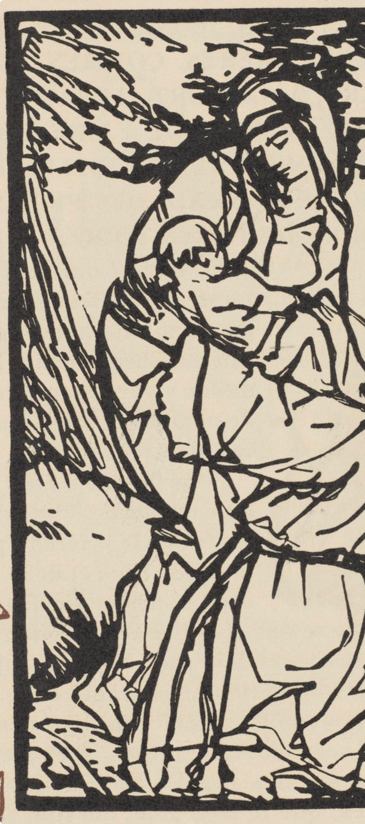 Composition (Morane, N° 100), Les Petites Fleurs de St. Françoise, Émile Bernard - Post-Impressionist Print by Emile Bernard