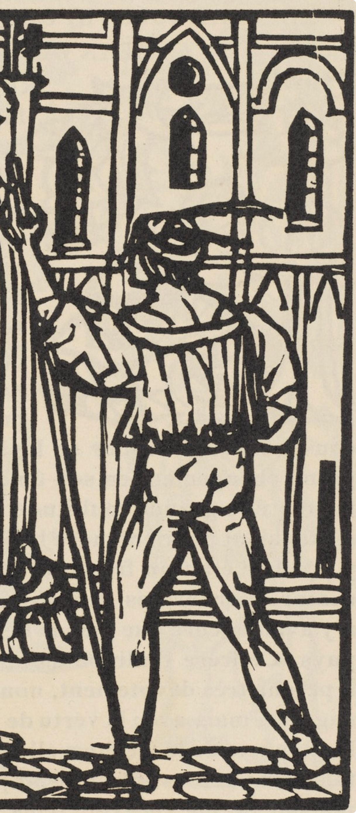 Komposition (Morane, N° 100), Les Petites Fleurs de St. Françoise, Émile Bernard (Post-Impressionismus), Print, von Emile Bernard