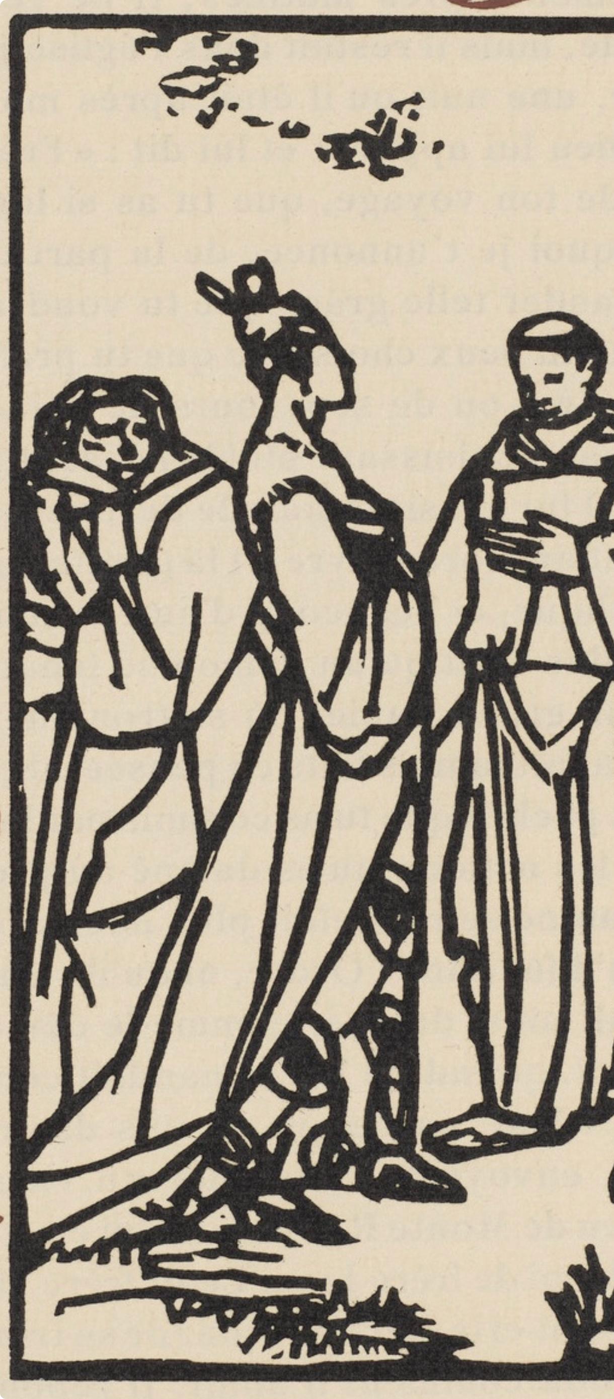 Composition (Morane, N° 100), Les Petites Fleurs de St. Françoise, Émile Bernard - Post-Impressionist Print by Emile Bernard