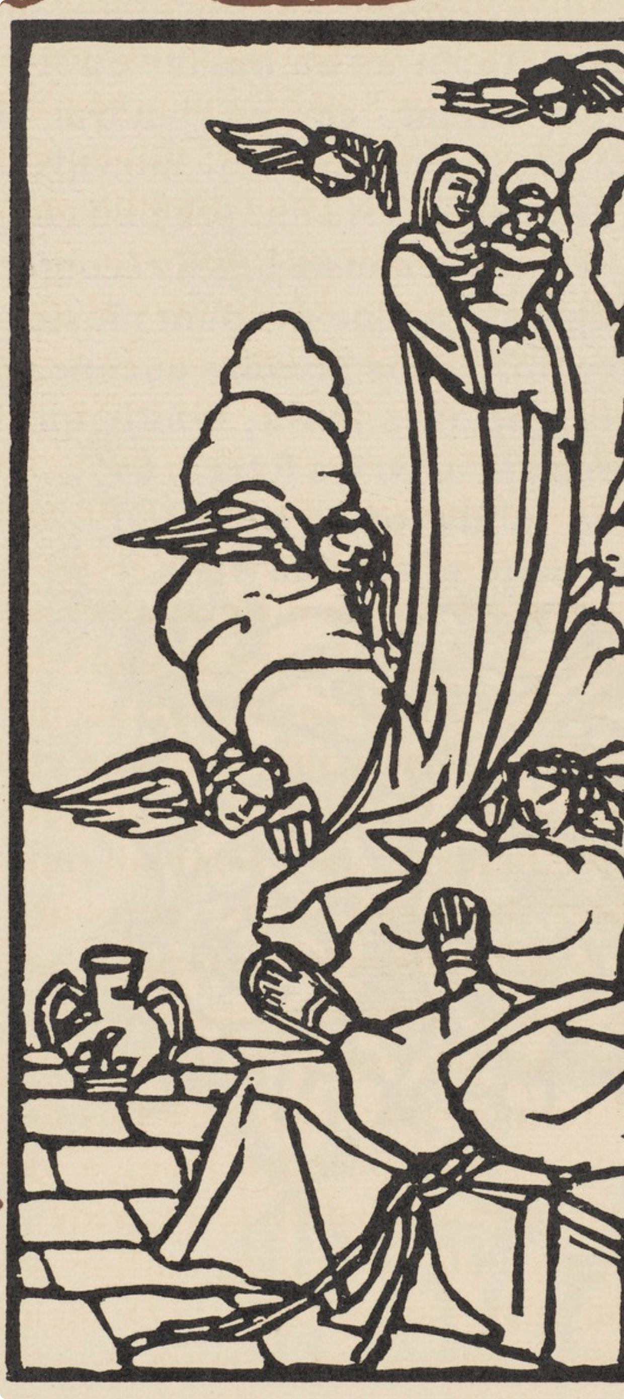 Composition (Morane, N° 100), Les Petites Fleurs de St. Françoise, Émile Bernard - Post-Impressionist Print by Emile Bernard