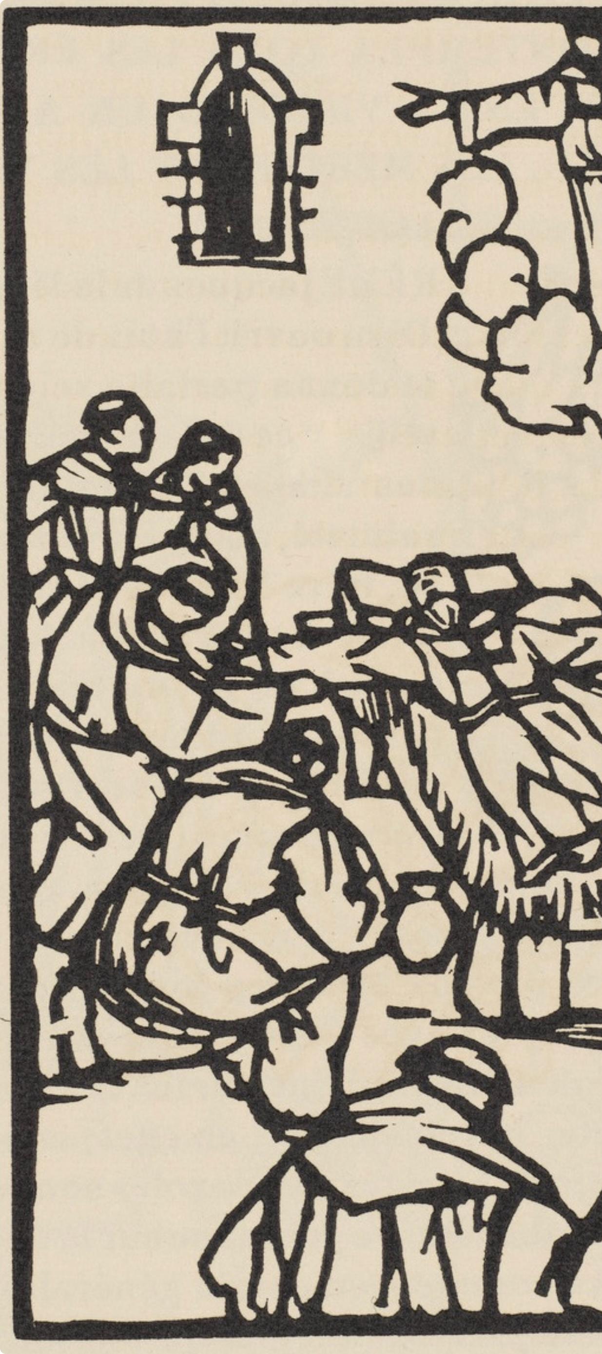 Composition (Morane, N° 100), Les Petites Fleurs de St. Françoise, Émile Bernard - Post-Impressionist Print by Emile Bernard