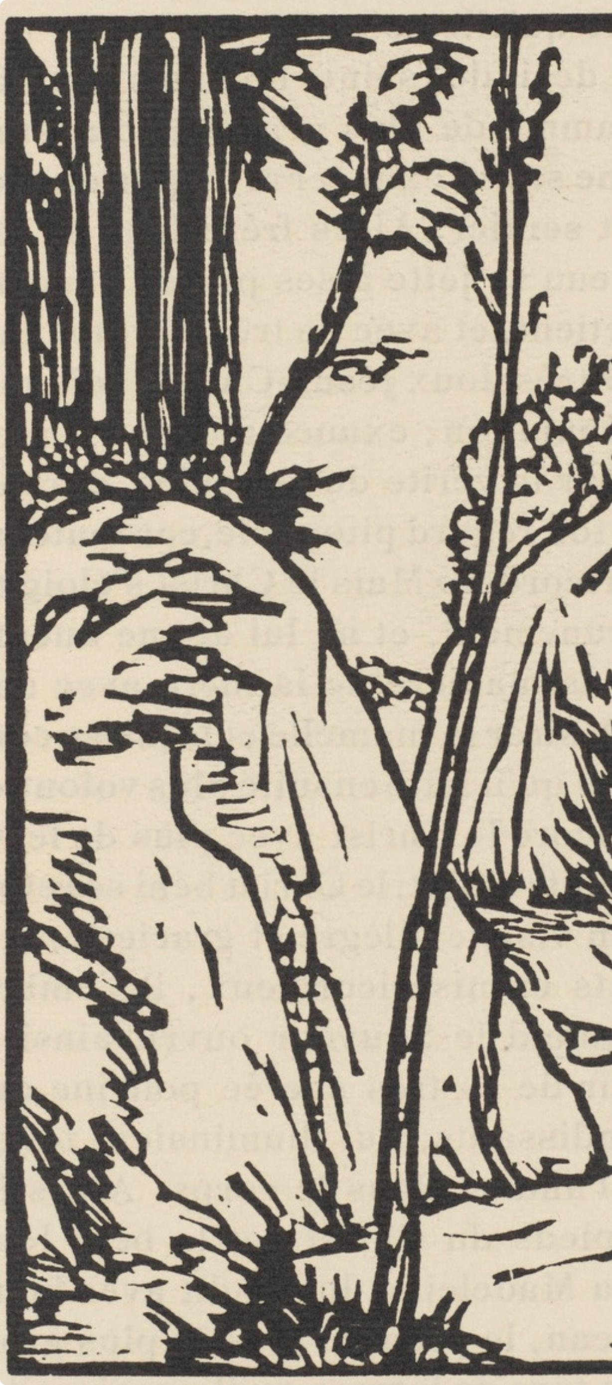 Composition (Morane, N° 100), Les Petites Fleurs de St. Françoise, Émile Bernard - Post-Impressionist Print by Emile Bernard