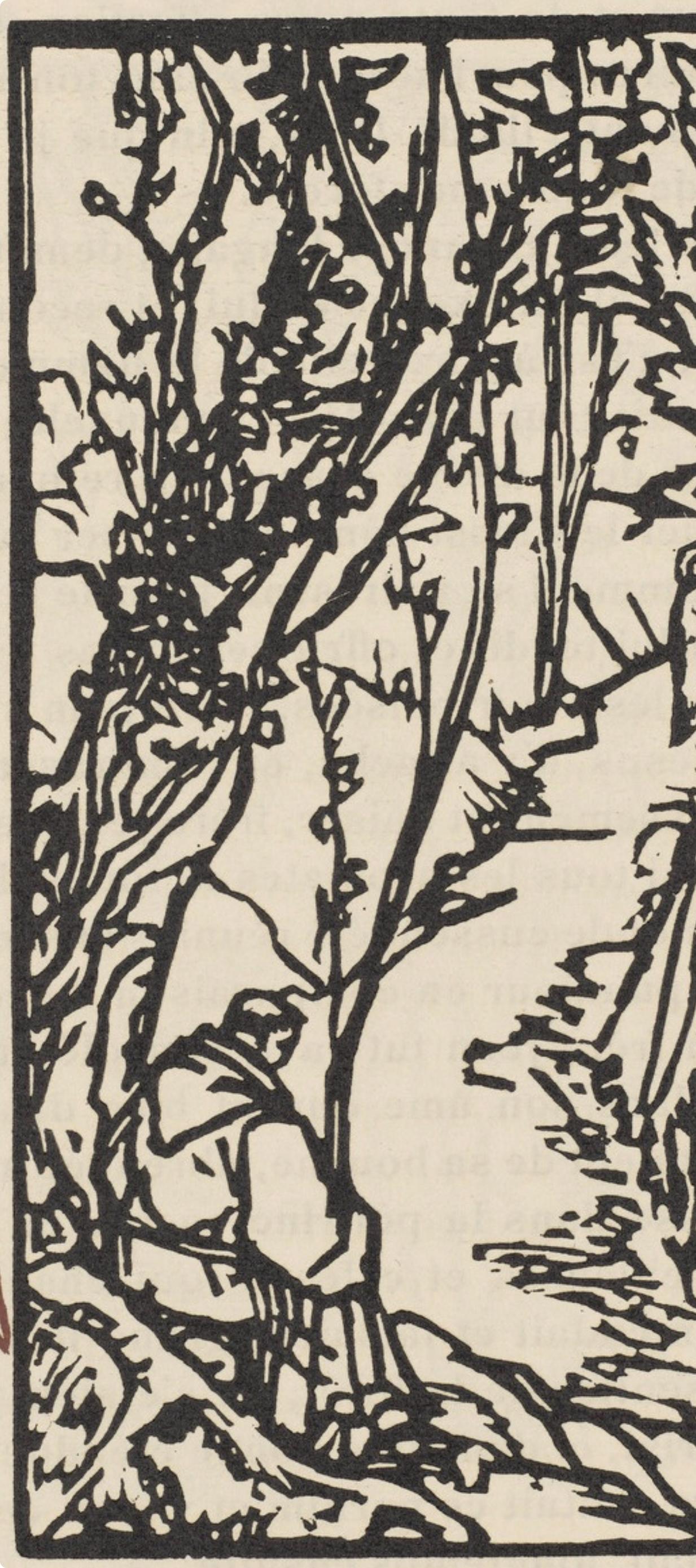 Composition (Morane, N° 100), Les Petites Fleurs de St. Françoise, Émile Bernard - Post-Impressionist Print by Emile Bernard