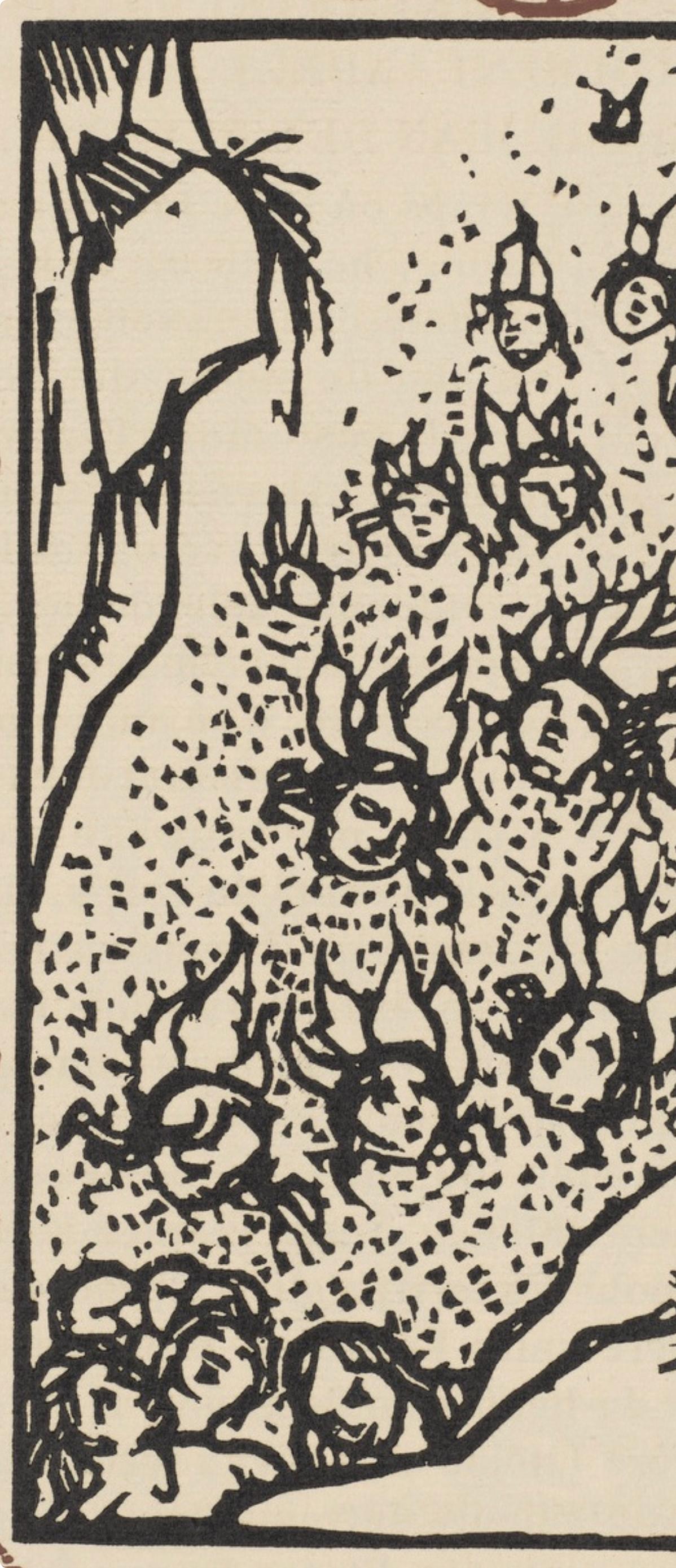 Composition (Morane, N° 100), Les Petites Fleurs de St. Françoise, Émile Bernard - Post-Impressionist Print by Emile Bernard