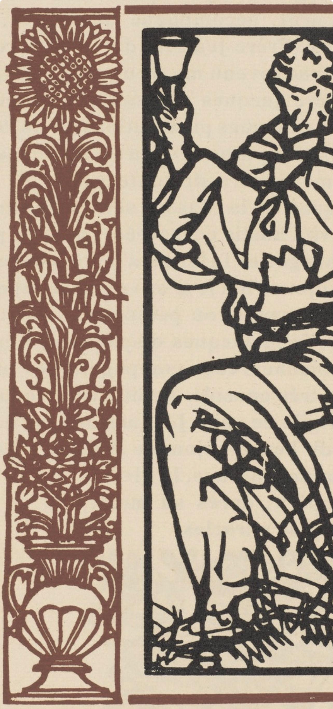 Composition (Morane, N° 100), Les Petites Fleurs de St. Françoise, Émile Bernard - Post-Impressionist Print by Emile Bernard