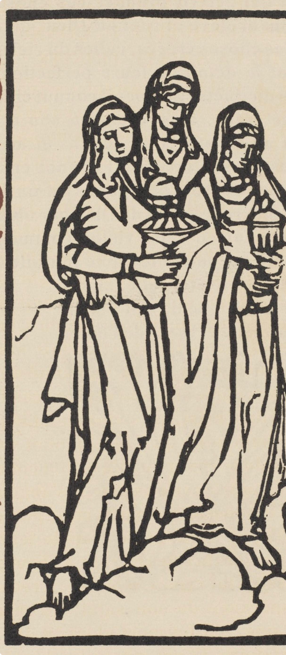 Composition (Morane, N° 100), Les Petites Fleurs de St. Françoise, Émile Bernard - Post-Impressionist Print by Emile Bernard