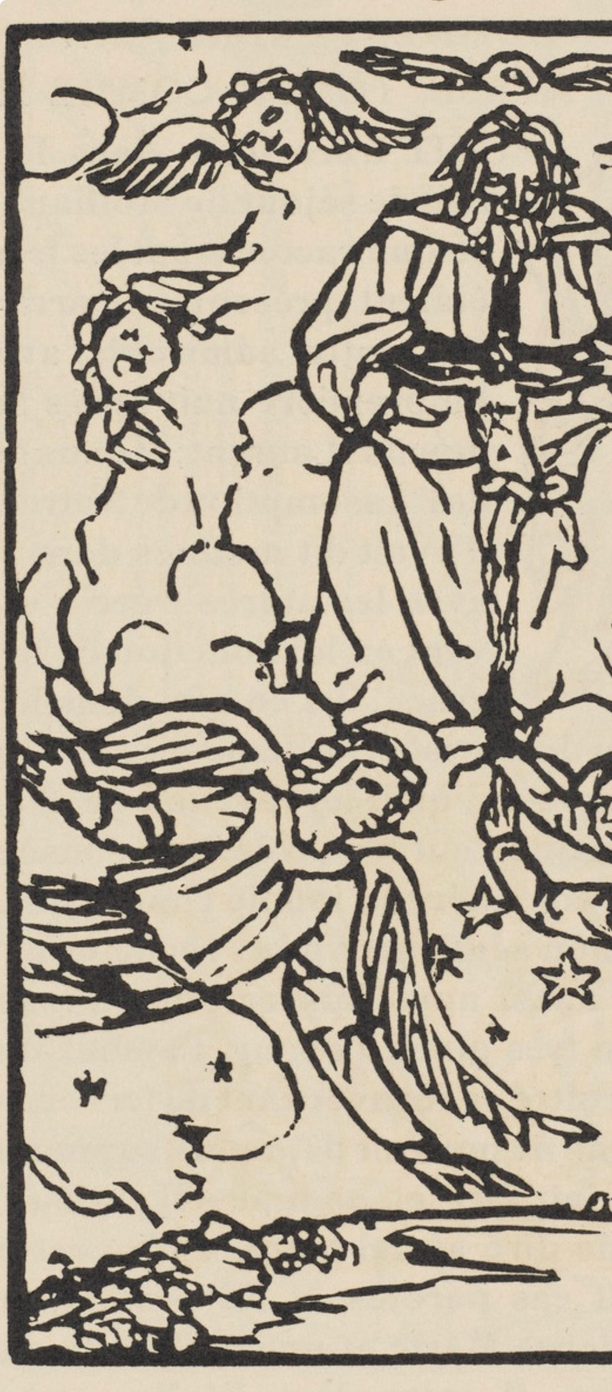 Composition (Morane, N° 100), Les Petites Fleurs de St. Françoise, Émile Bernard - Post-Impressionist Print by Emile Bernard