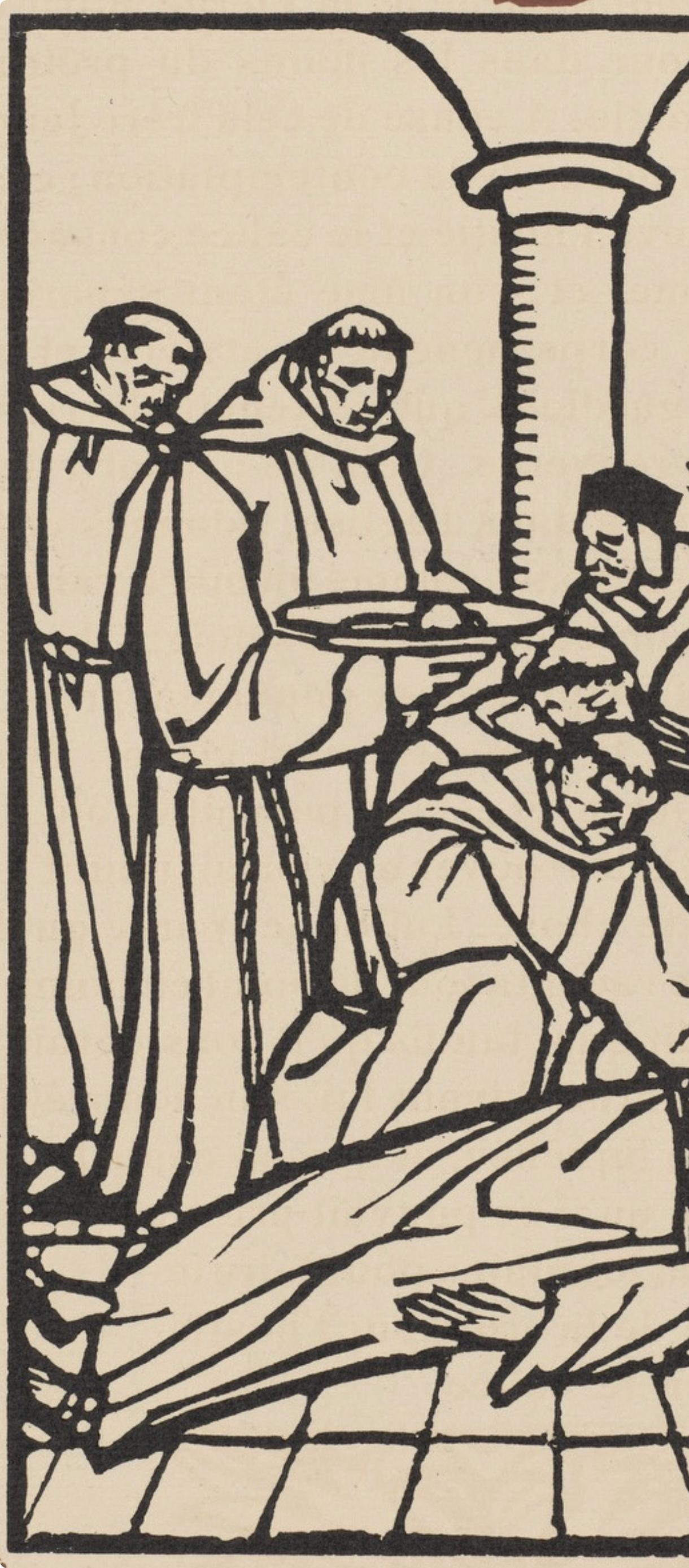 Composition (Morane, n° 100), Les Petites Fleurs de St. Françoise, Émile Bernard - Post-impressionnisme Print par Emile Bernard