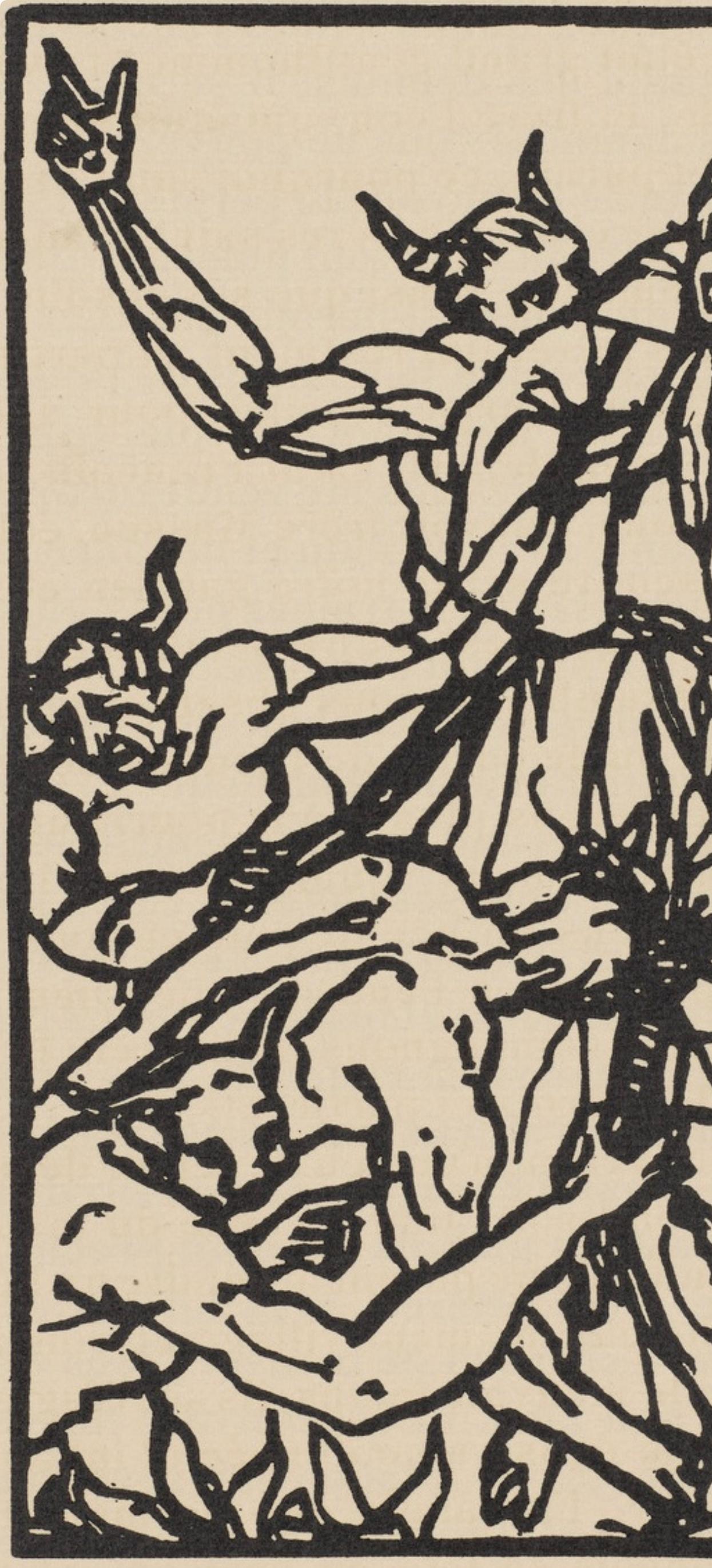 Composition (Morane, N° 100), Les Petites Fleurs de St. Françoise, Émile Bernard - Post-Impressionist Print by Emile Bernard