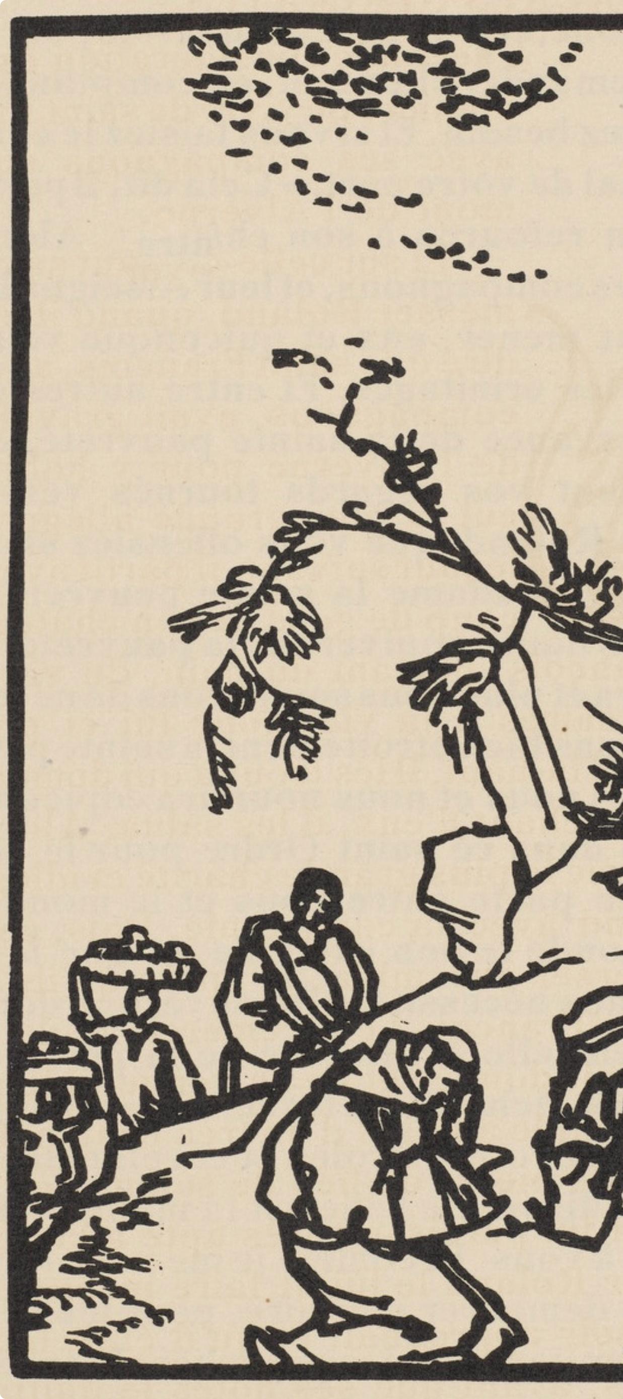 Composition (Morane, N° 100), Les Petites Fleurs de St. Françoise, Émile Bernard - Post-Impressionist Print by Emile Bernard