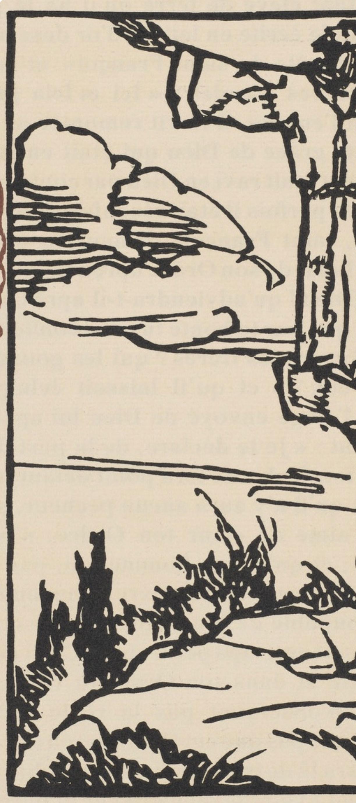 Composition (Morane, N° 100), Les Petites Fleurs de St. Françoise, Émile Bernard - Post-Impressionist Print by Emile Bernard