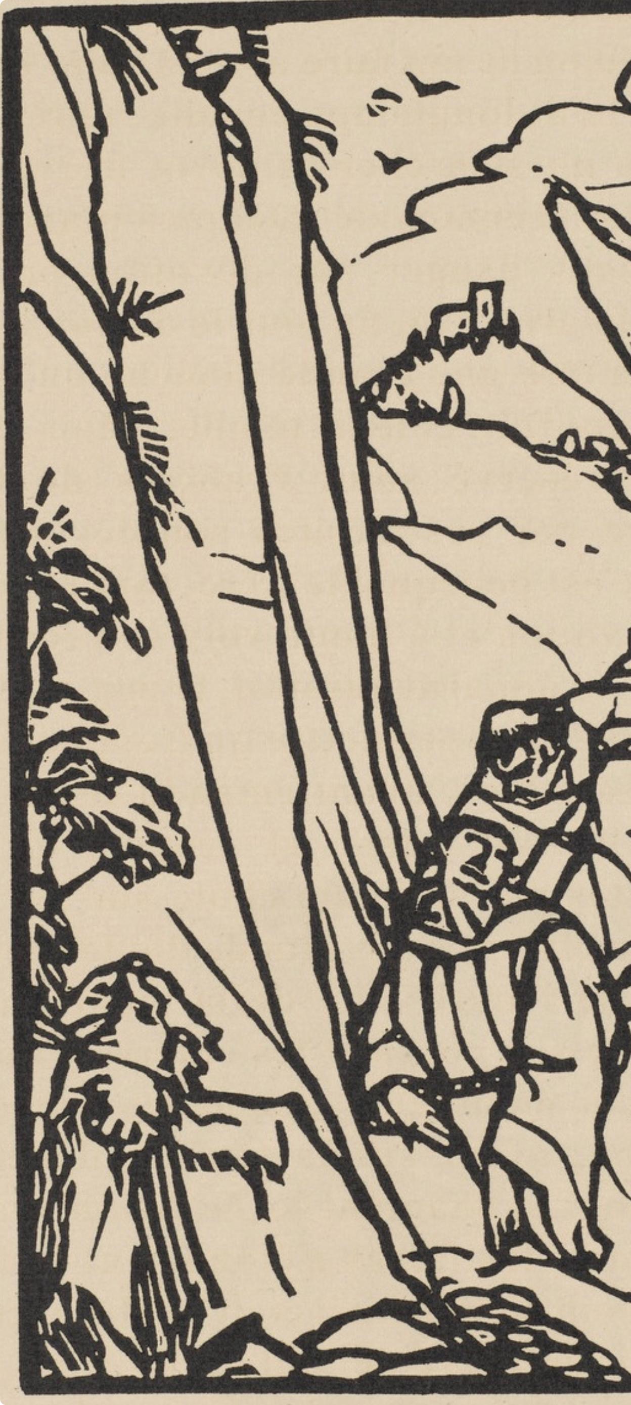 Composition (Morane, N° 100), Les Petites Fleurs de St. Françoise, Émile Bernard - Post-Impressionist Print by Emile Bernard