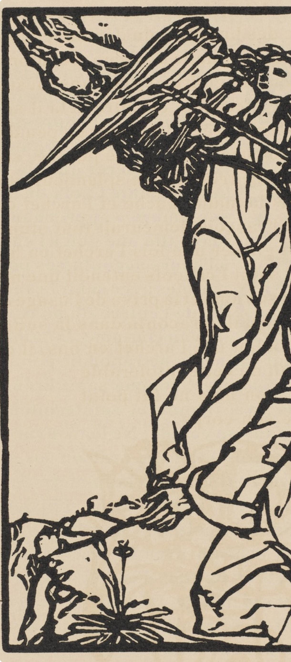 Composition (Morane, N° 100), Les Petites Fleurs de St. Françoise, Émile Bernard - Post-Impressionist Print by Emile Bernard