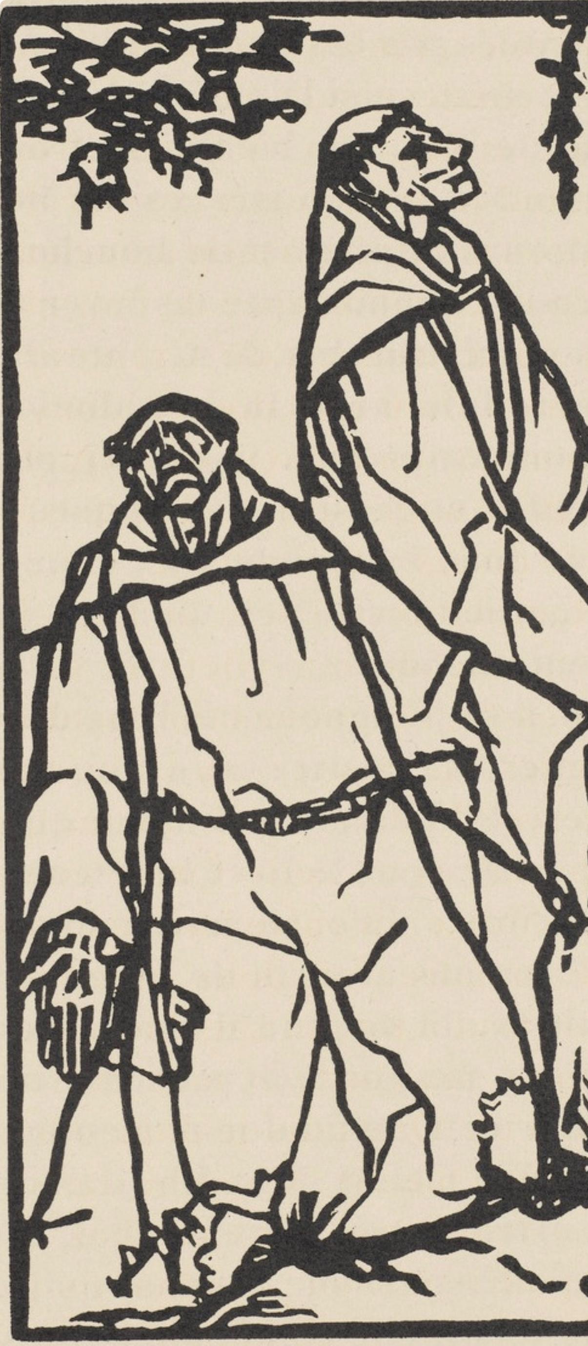 Composition (Morane, N° 100), Les Petites Fleurs de St. Françoise, Émile Bernard - Post-Impressionist Print by Emile Bernard
