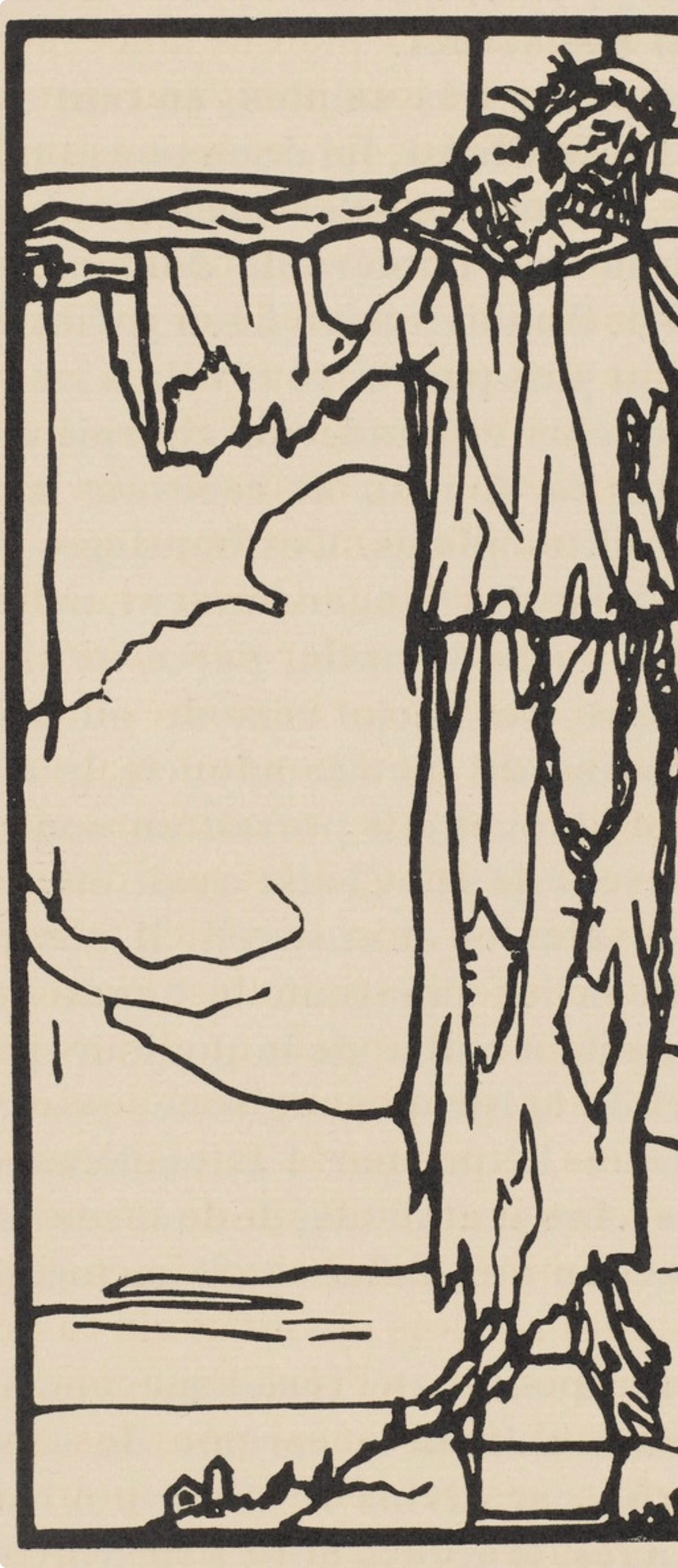Composition (Morane, N° 100), Les Petites Fleurs de St. Françoise, Émile Bernard - Post-Impressionist Print by Emile Bernard