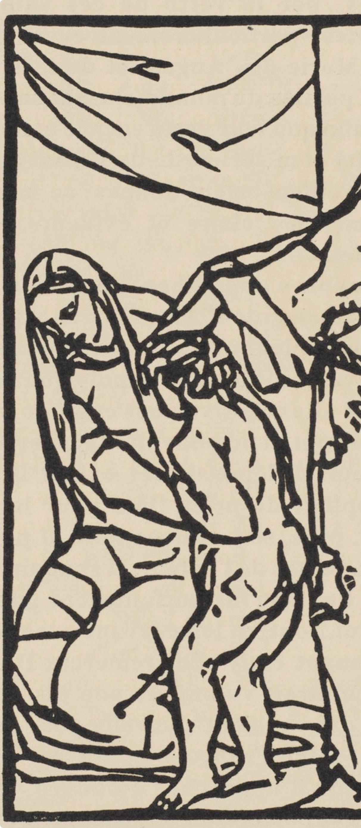 Composition (Morane, N° 100), Les Petites Fleurs de St. Françoise, Émile Bernard - Post-Impressionist Print by Emile Bernard