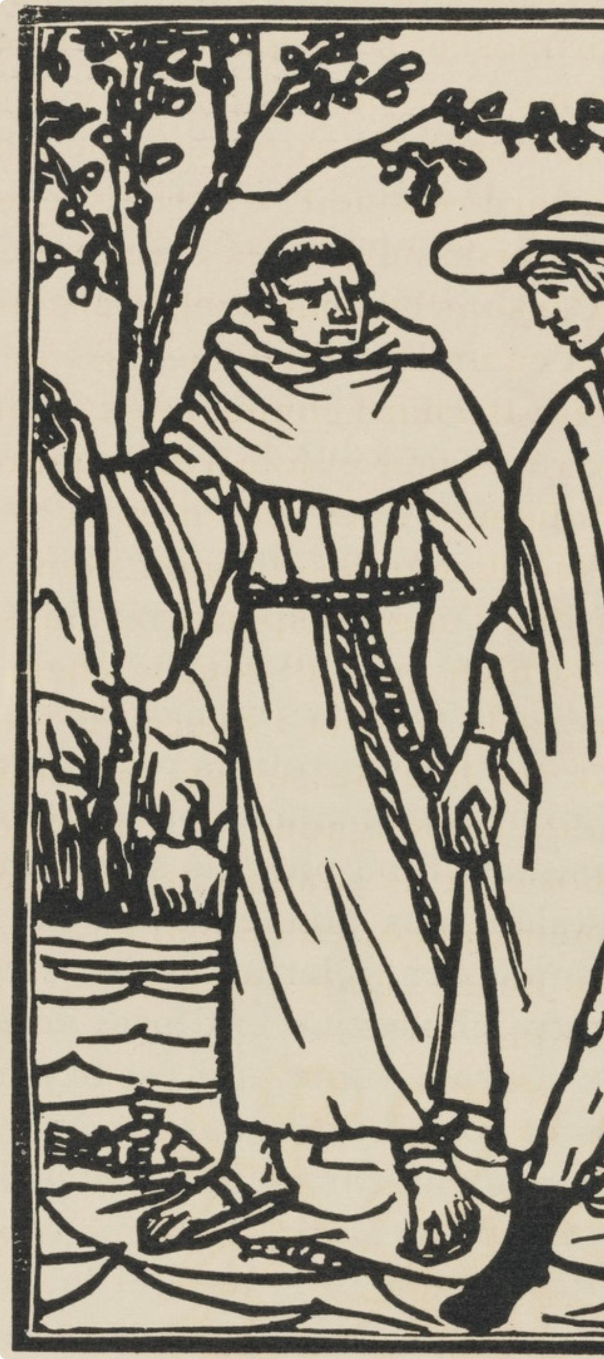 Composition (Morane, N° 100), Les Petites Fleurs de St. Françoise, Émile Bernard - Post-Impressionist Print by Emile Bernard