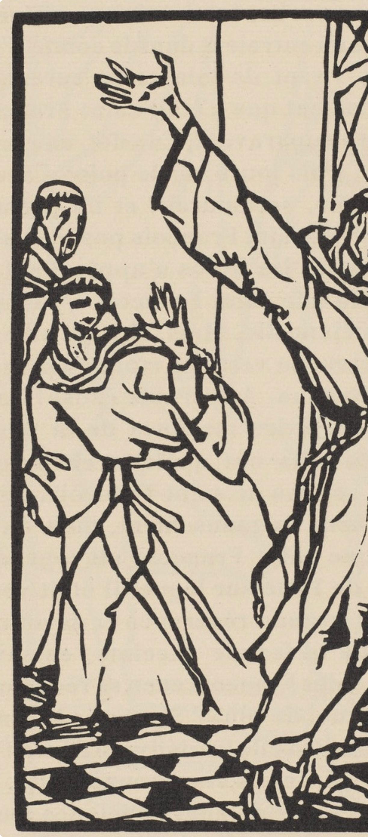 Composition (Morane, N° 100), Les Petites Fleurs de St. Françoise, Émile Bernard - Post-Impressionist Print by Emile Bernard