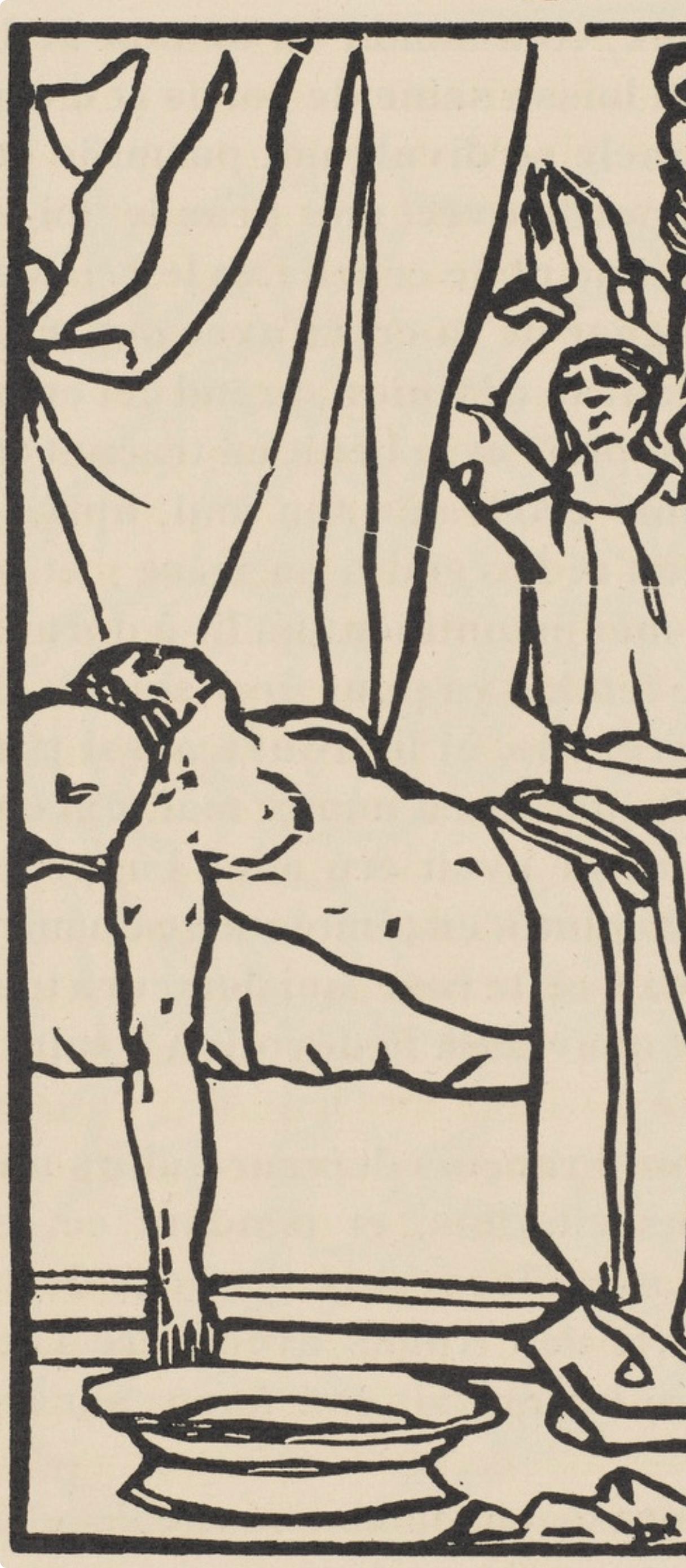 Composition (Morane, n° 100), Les Petites Fleurs de St. Françoise, Émile Bernard - Post-impressionnisme Print par Emile Bernard