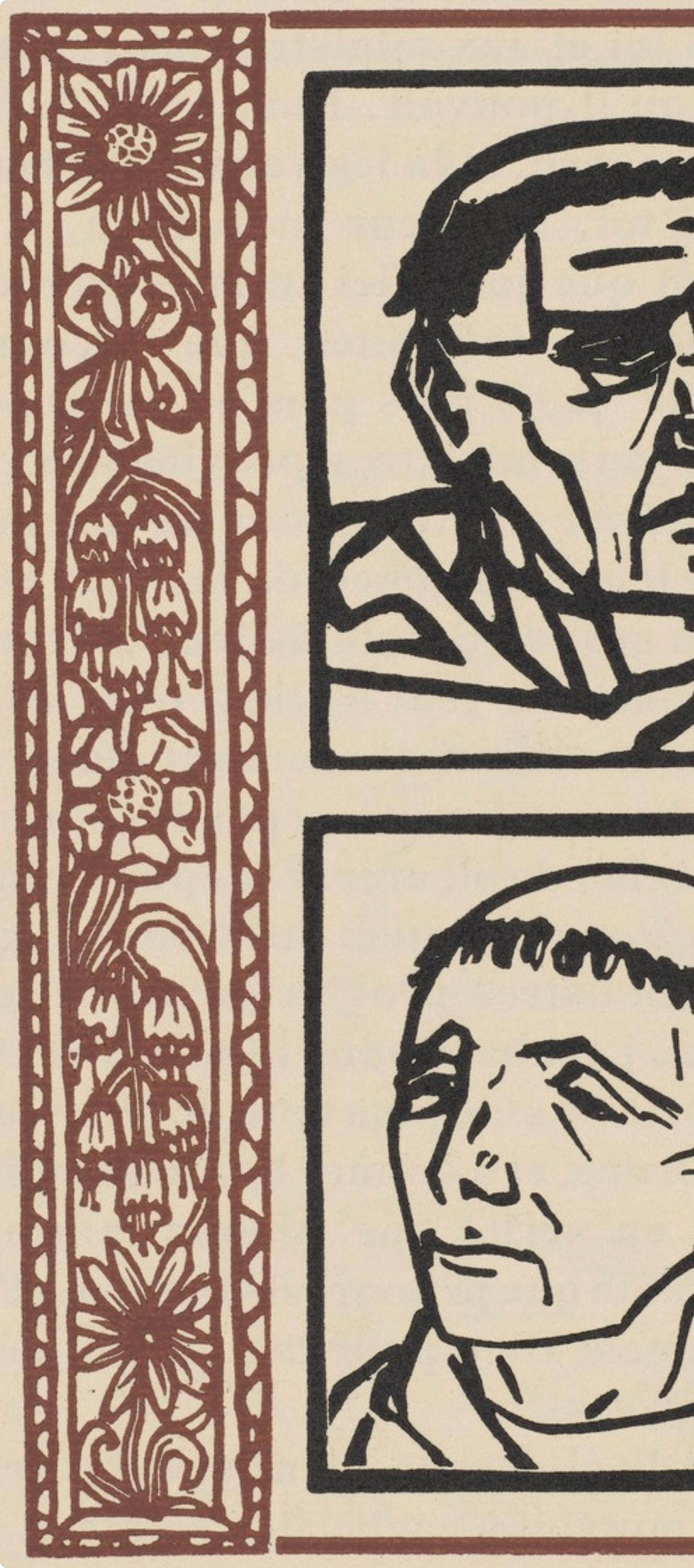 Composición (Morane, N° 100), Les Petites Fleurs de St. Françoise, Émile Bernard - Print Posimpresionista de Emile Bernard