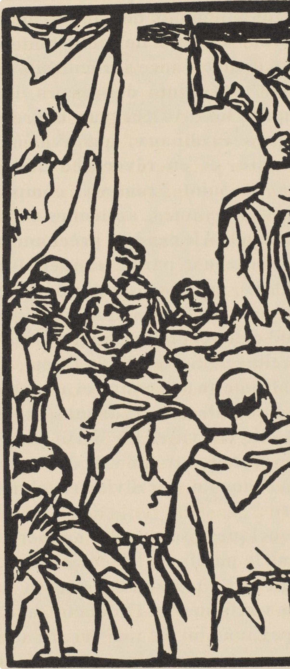 Composition (Morane, N° 100), Les Petites Fleurs de St. Françoise, Émile Bernard - Post-Impressionist Print by Emile Bernard