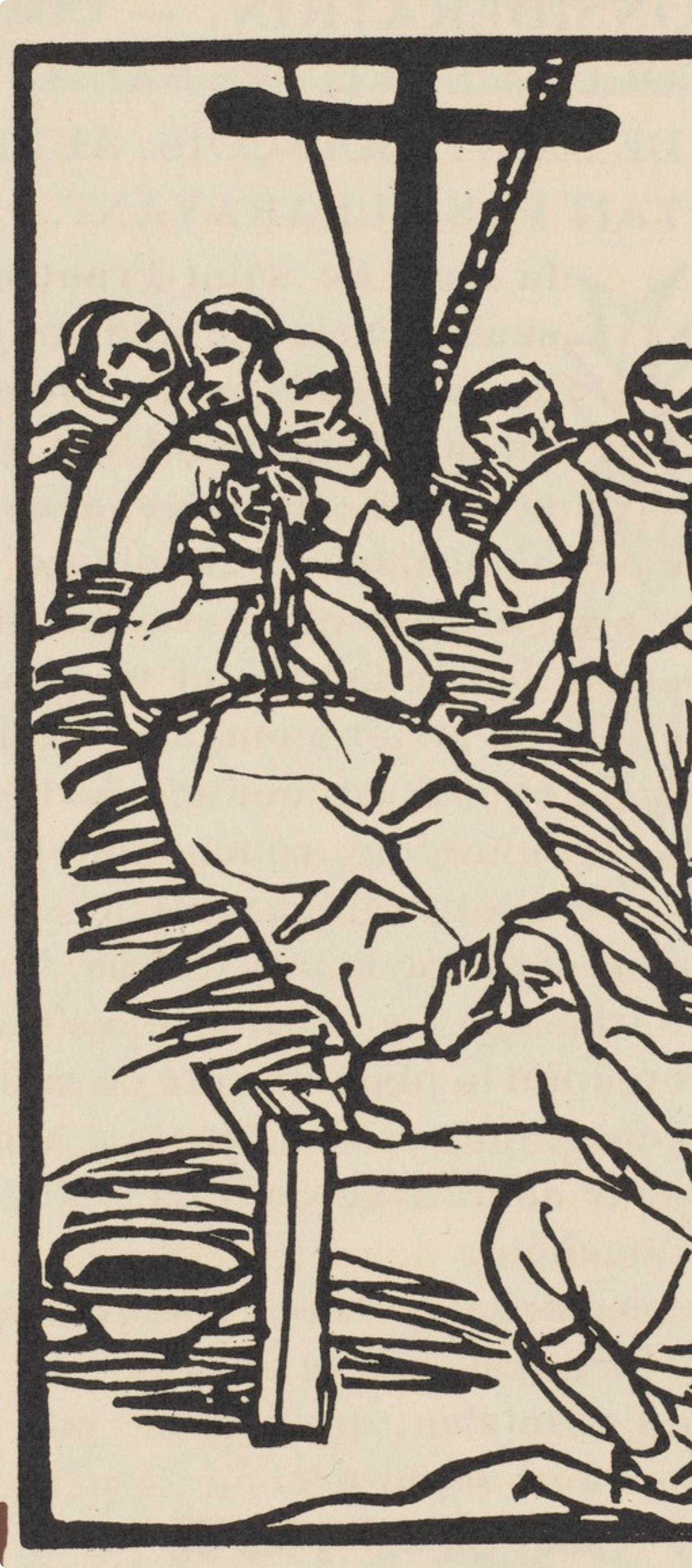 Composition (Morane, N° 100), Les Petites Fleurs de St. Françoise, Émile Bernard - Post-Impressionist Print by Emile Bernard